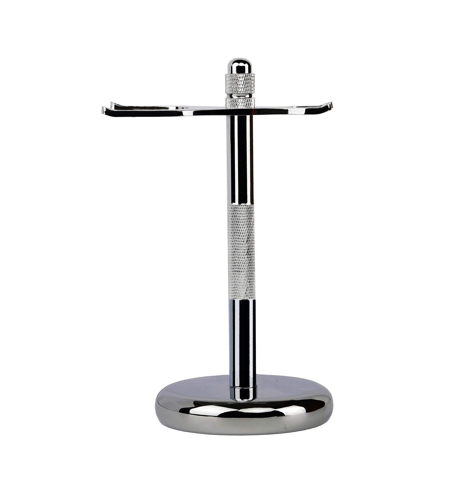 Silver Razor and Brush Stand for Shaving - Perfect Shaver Stand - Buy Online on GoSupps.com