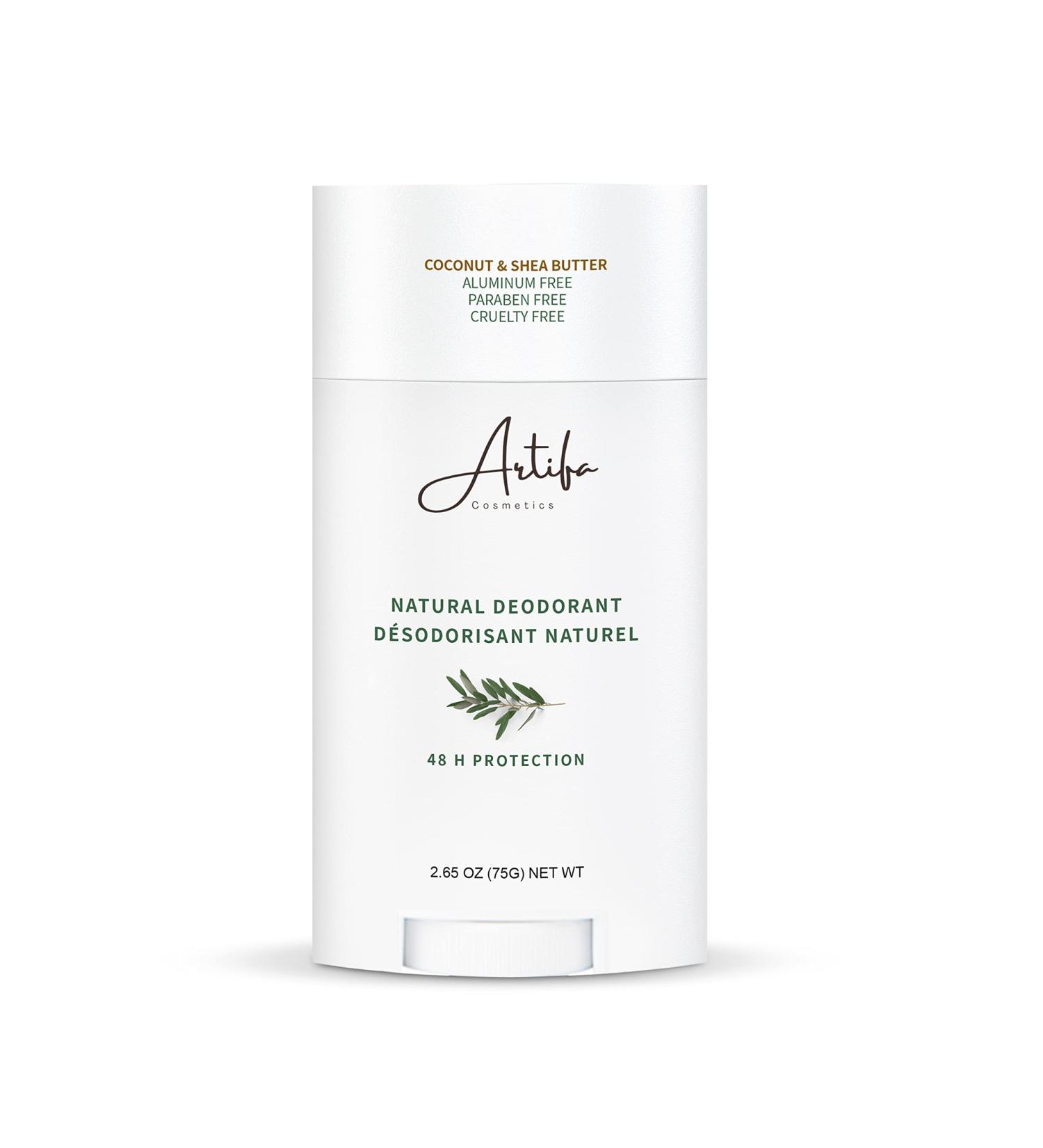 Artifa Natural Deodorant Aluminum Free with Probiotics, Coconut Oil & Shea Butter 2.65 oz - for Women and Men - Buy Online on GoSupps.com