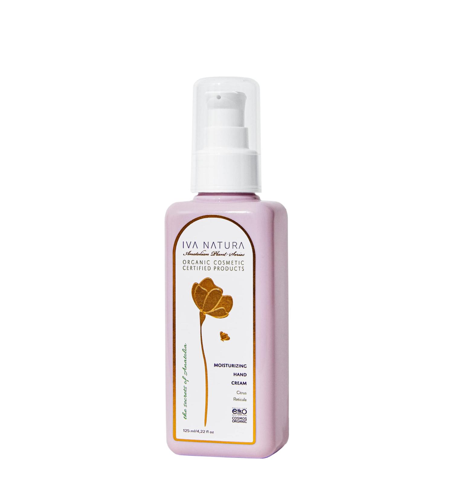 Buy IVA NATURA Organic Moisturizing Hand Cream with Mandalina Flower Extract 125 ML - Hydrate & Nourish Your Skin - International Shipping Available - Buy Online on GoSupps.com