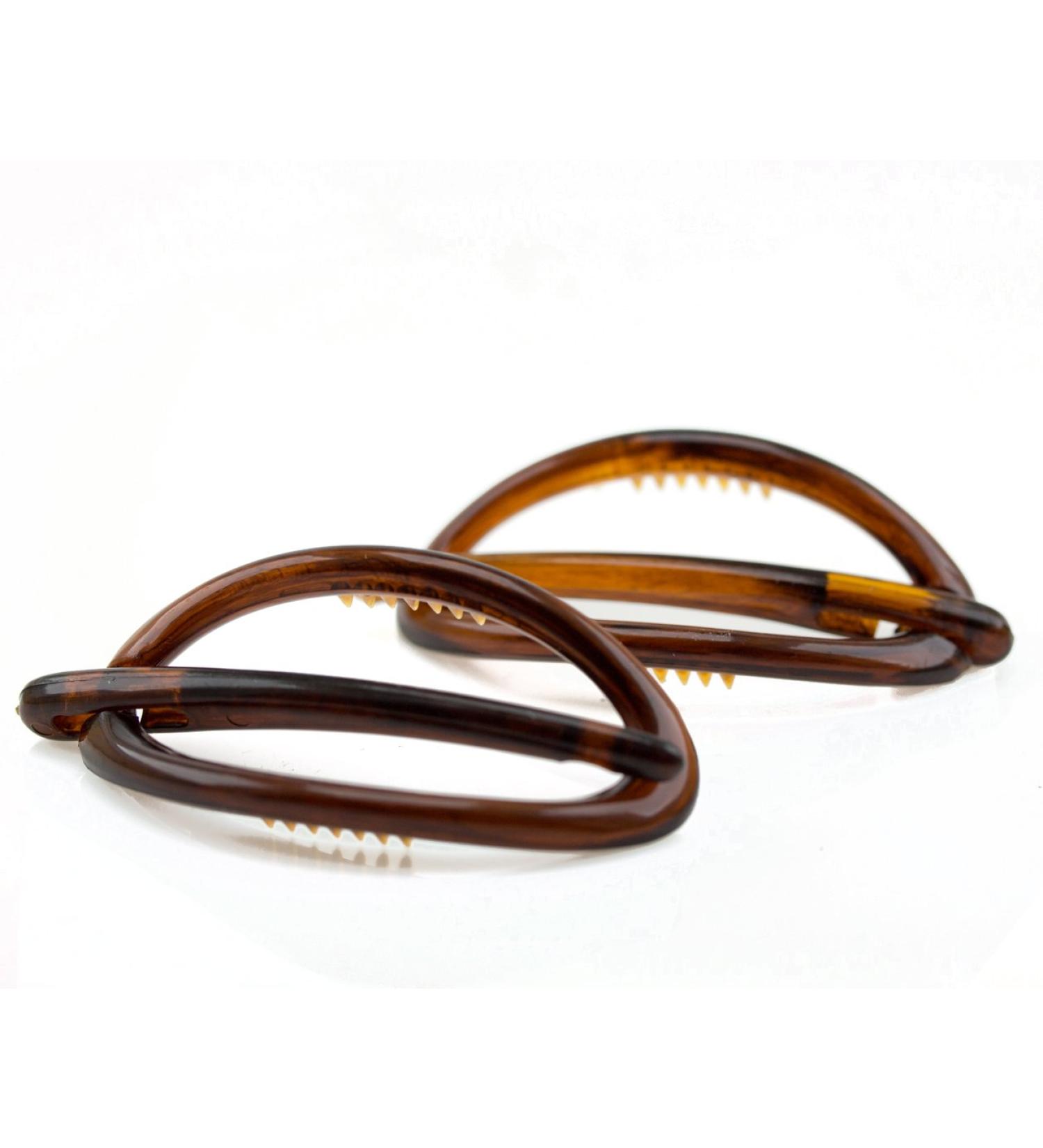 2 Pcs Dragonfly Clips Oval 6mm - Handmade in Germany | WeLoveBeads (Havana) - International Shipping Available - Buy Online on GoSupps.com