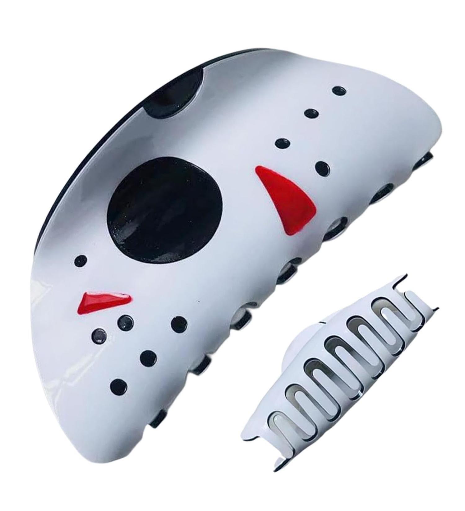 Halloween Hairpin - 1/2PCS Funny Clip Hair Accessories Big Mas-k Ponytail Clip Halloween Hair Clips Scary Hair Claws Clips Ghost Face Hair Claw Clip Women Halloween Hairpin Gifts - Buy Online on GoSupps.com