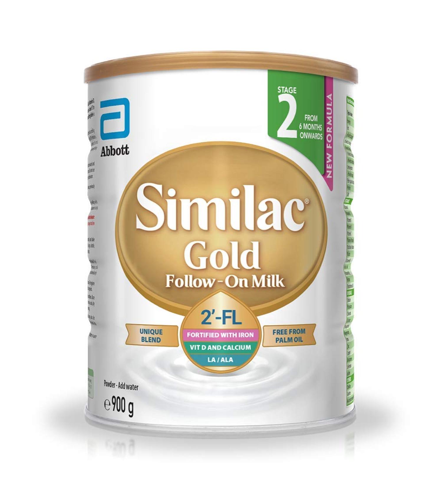 Similac Gold Palm Oil Free Follow on Milk 900 g Stage 2 900 g (Pack of 1) - Buy Online on GoSupps.com