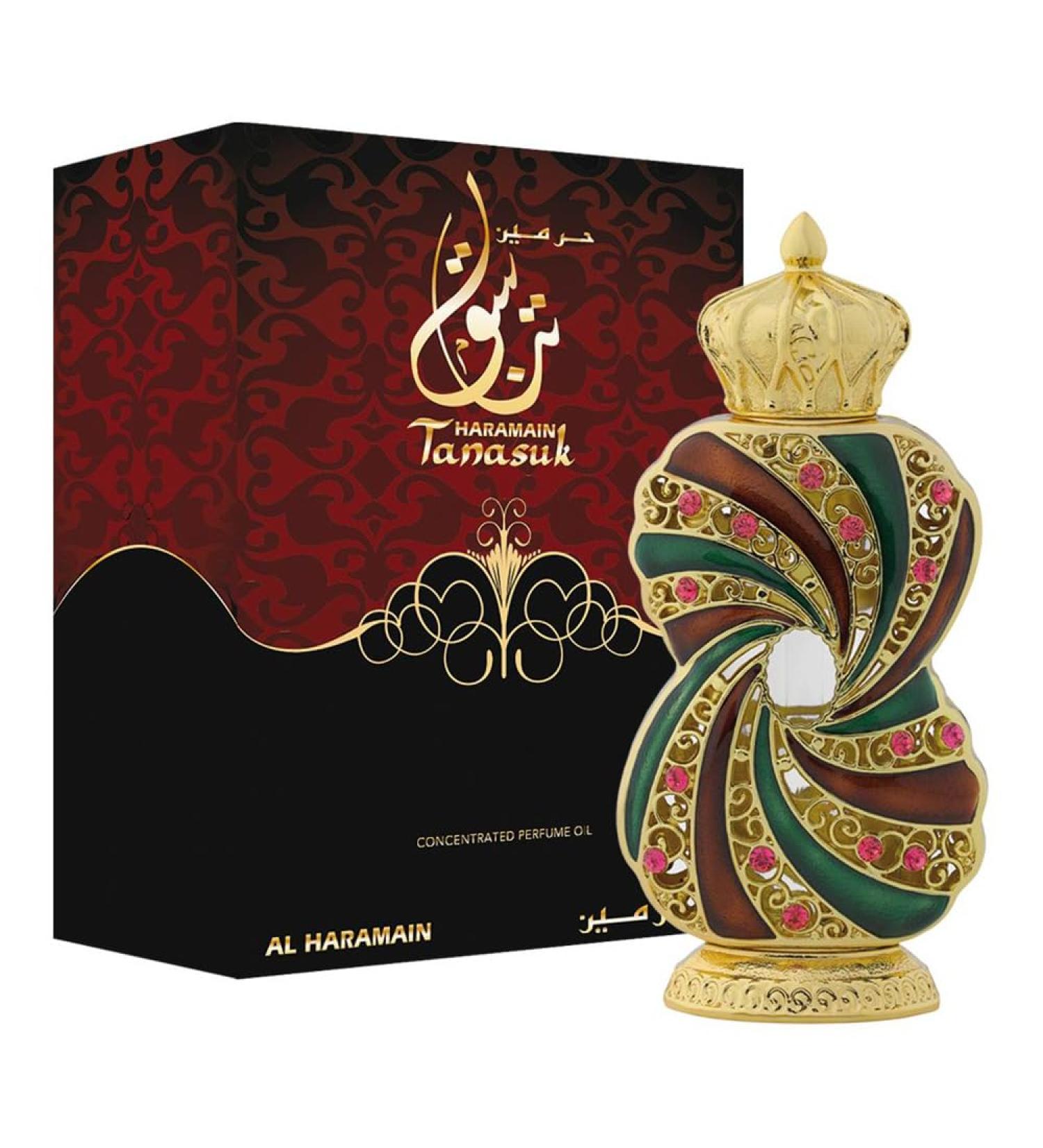 Al Haramain Tanasuk Perfume Oil - 12 ml | Unisex Amber Vanilla Attar Oil | Concentrated Fragrance 0.4 Fl Oz (Pack of 1) - Buy Online on GoSupps.com