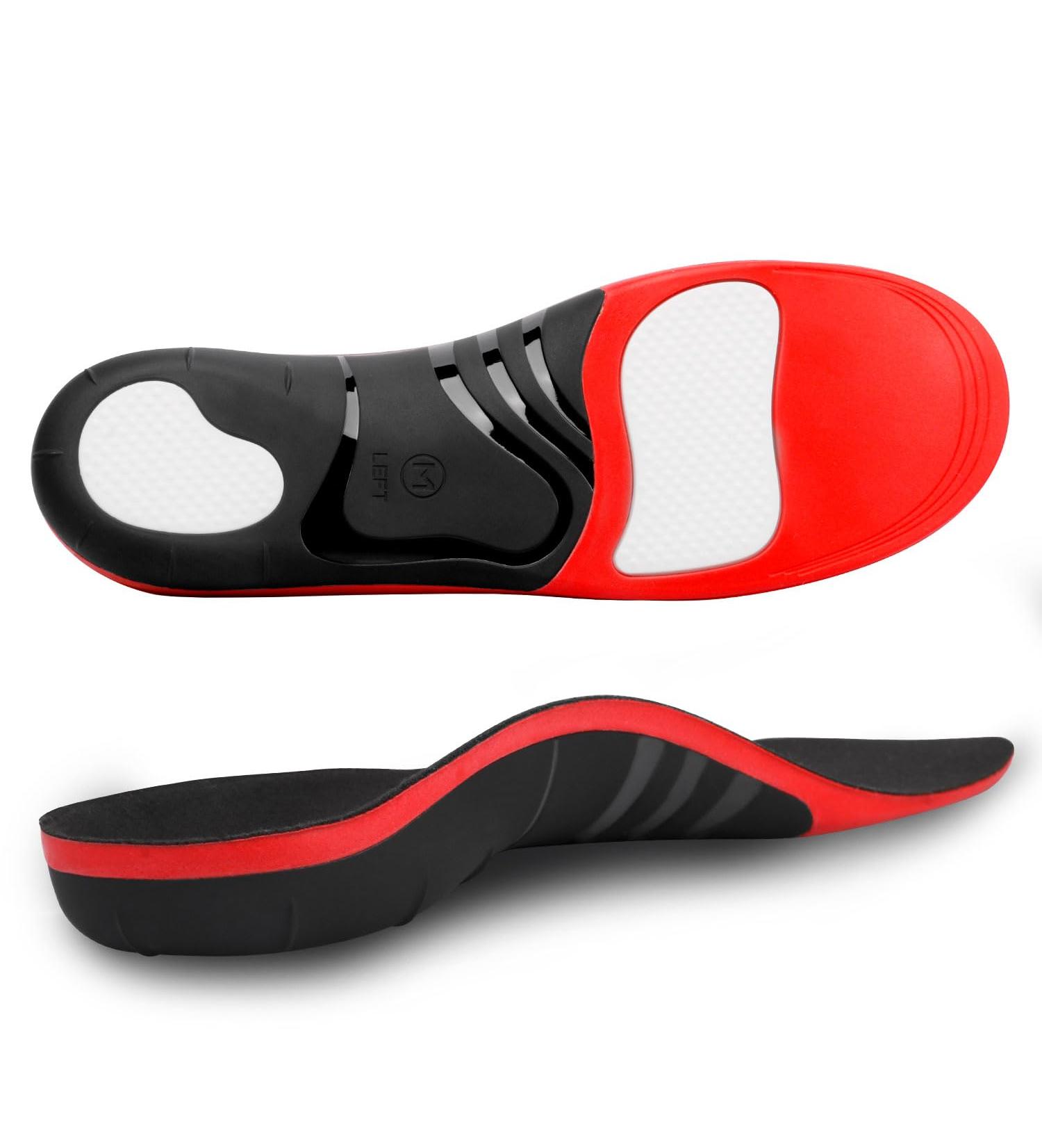 RooRuns Plantar Fasciitis Insoles for High Arch Support | XL Orthotics for Flat Feet | Pain Relief for Men & Women - Perfect for Running & Heavy Duty Work - Buy Online on GoSupps.com