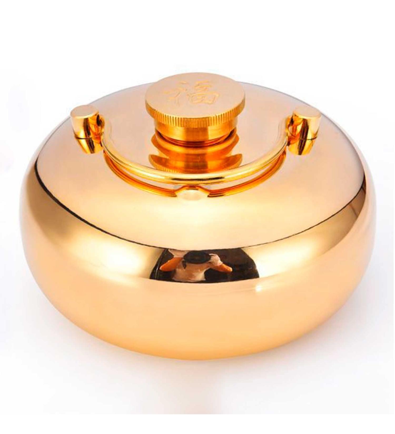 Copper Hot Water Bottle - Pain Relief & Muscle Cramp Relief Leak-Proof Durable Heating Tool | 22cm 1.1mm Thick - Buy Online on GoSupps.com