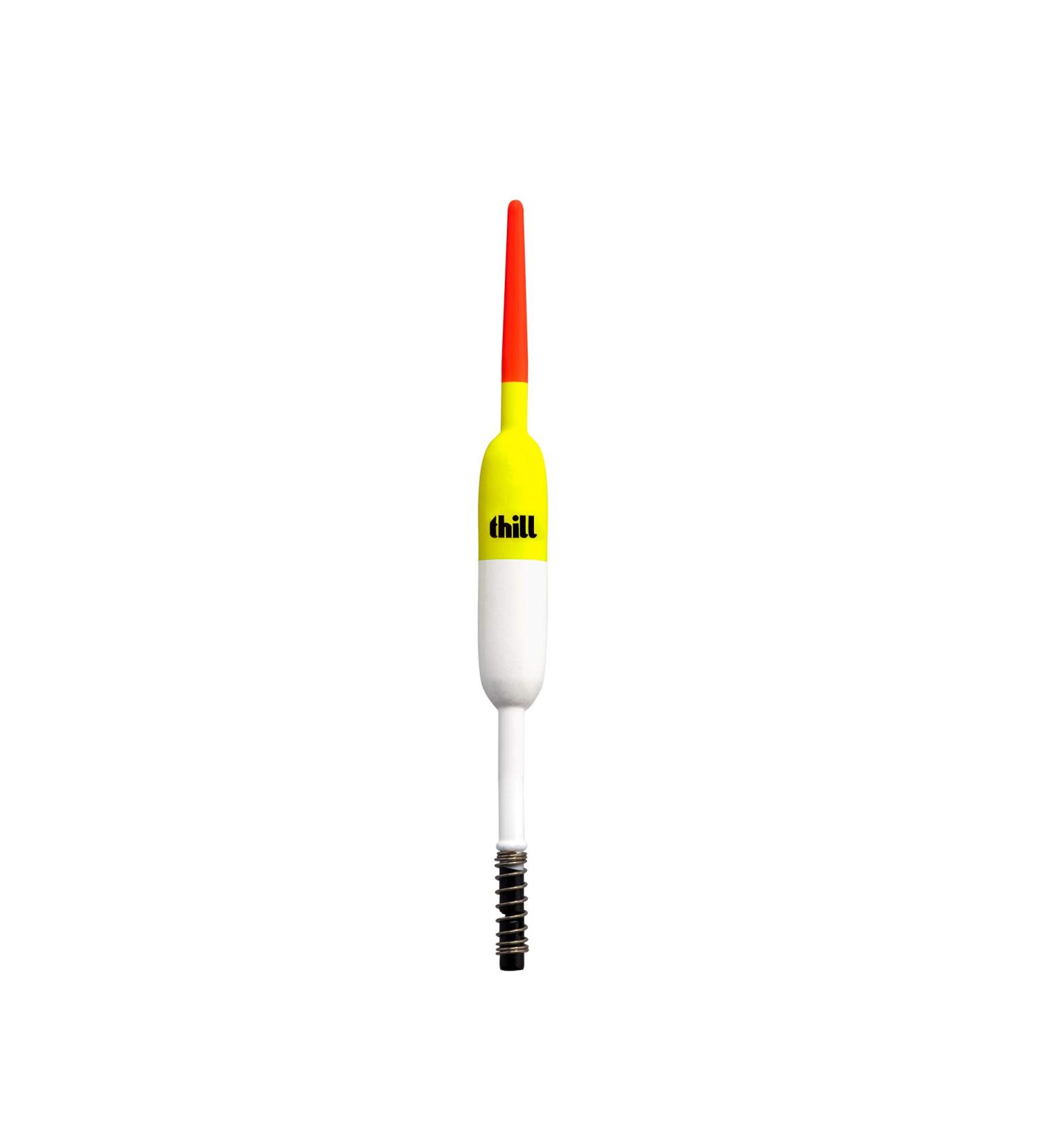 Thill America's Favorite Float Fishing Bobber with Buoyant Balsa Wood Body Great for All Fish Species Pack of 2 Spring Float 1/2" Pencil