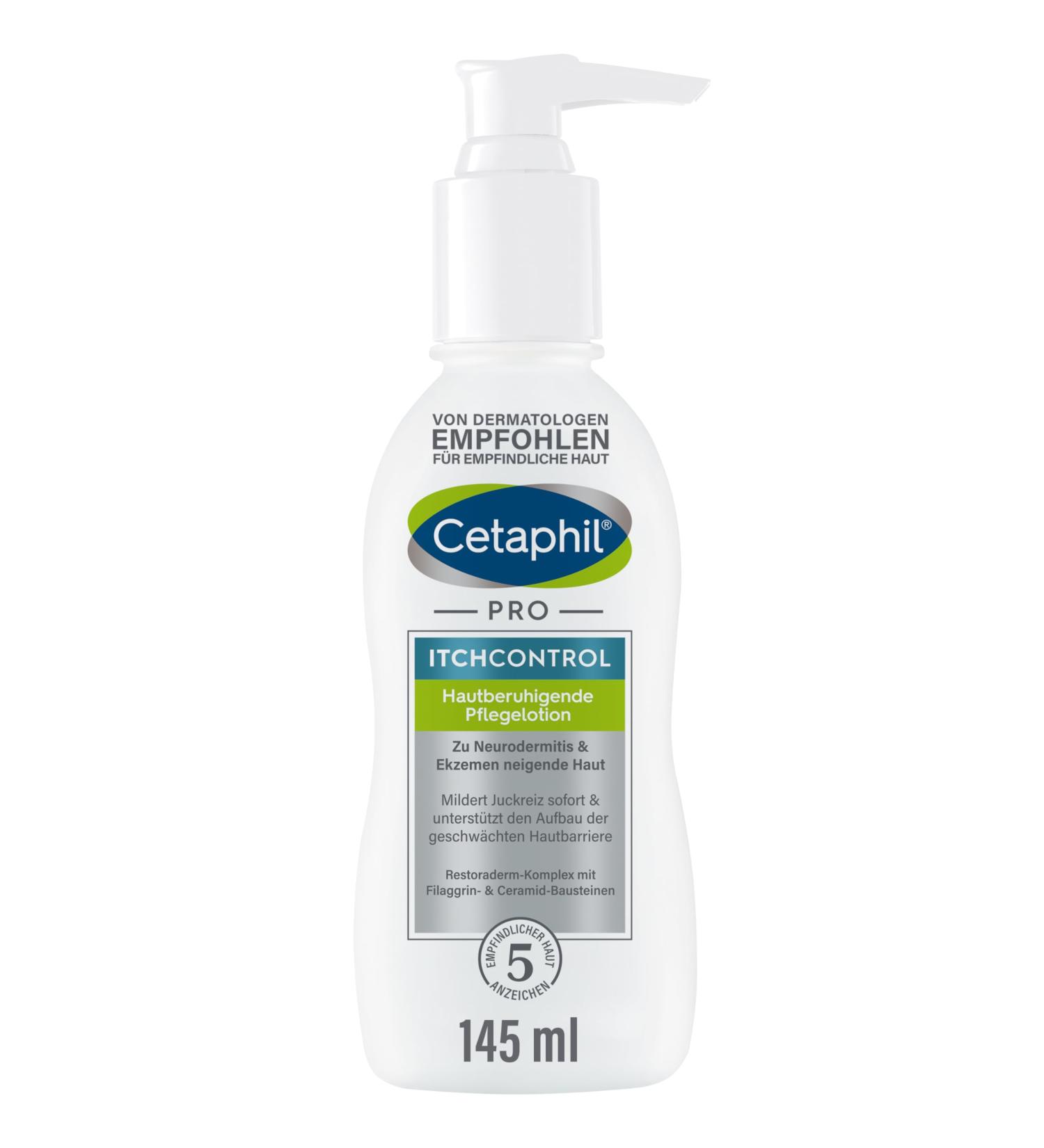 Cetaphil Pro Itch Control Skin Soothing Lotion 145ml - Relieve Itching & Soothe Skin | International Shipping Available - Buy Online on GoSupps.com