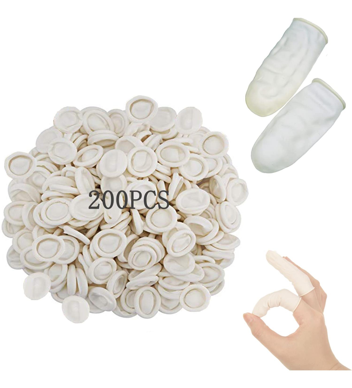 200 Latex Finger Cots Protectors | Anti-Static & Waterproof Sleeves - Buy Online on GoSupps.com