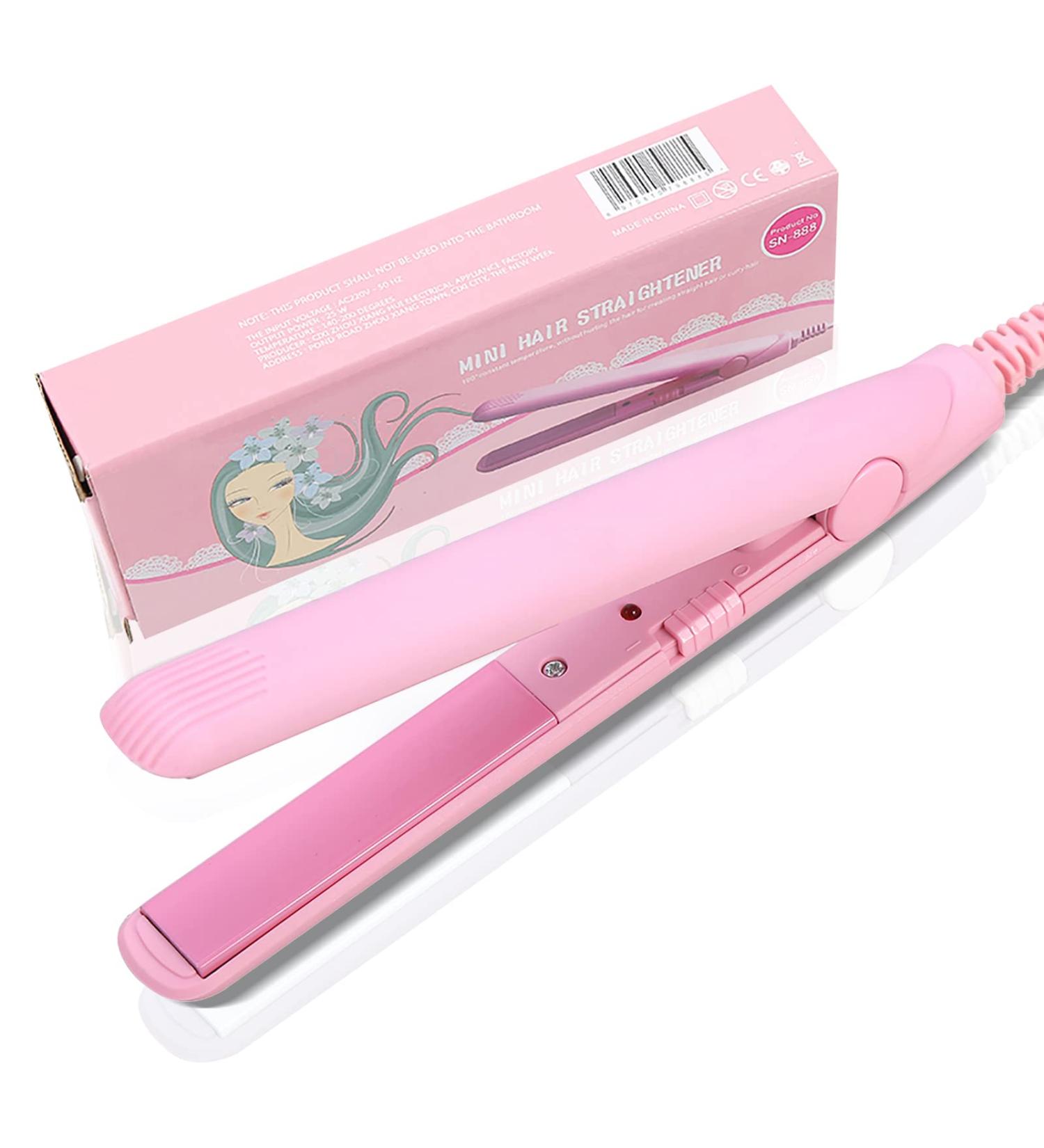 Buy 2 in 1 Mini Flat Iron - Ceramic Tourmaline Hair Straightener & Curler in 4 Colors | International Shipping Available - Buy Online on GoSupps.com