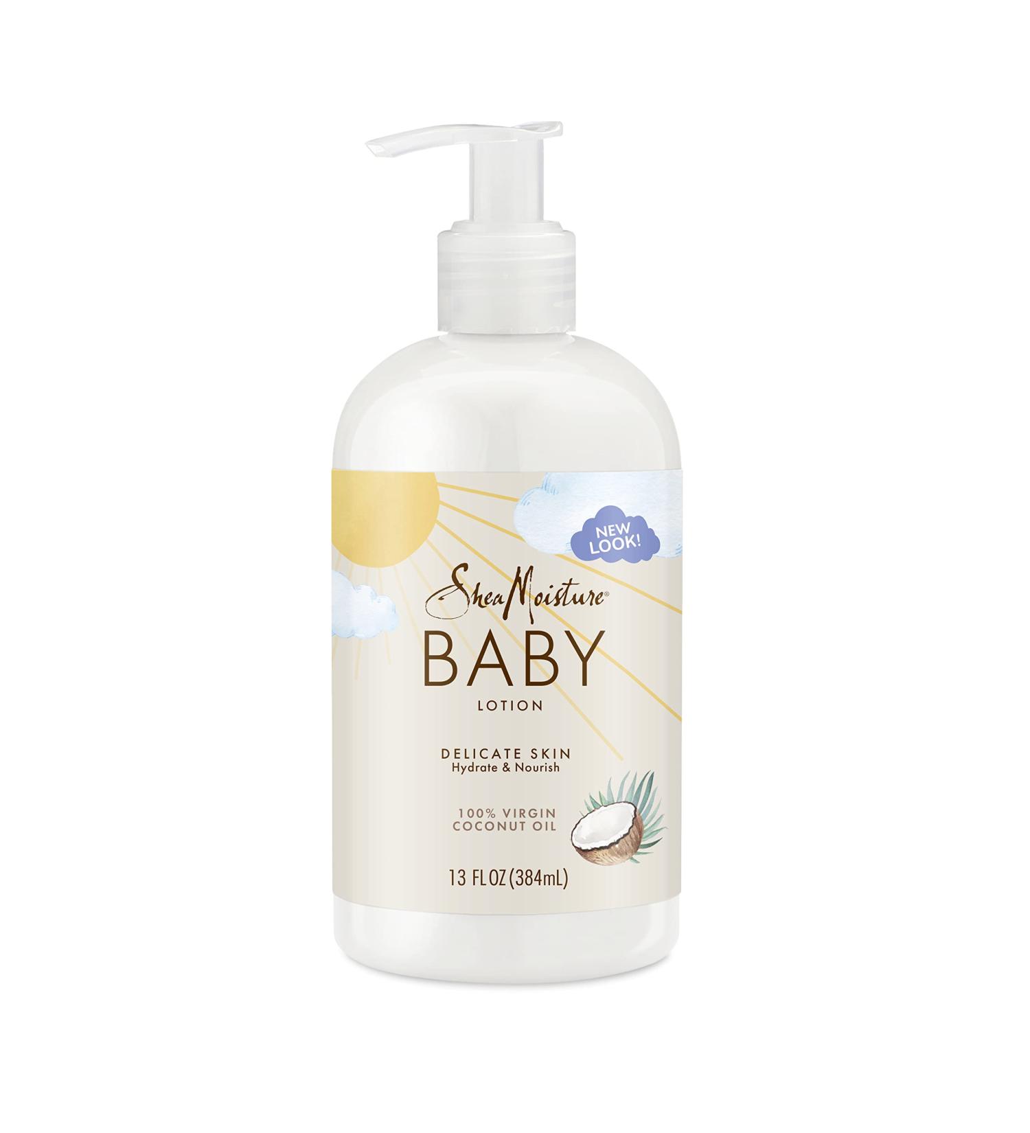 SheaMoisture Baby Lotion with 100% Virgin Coconut Oil - Hydrating and Nourishing Formula for Delicate and Clear Skin - 13 oz - Buy Online on GoSupps.com