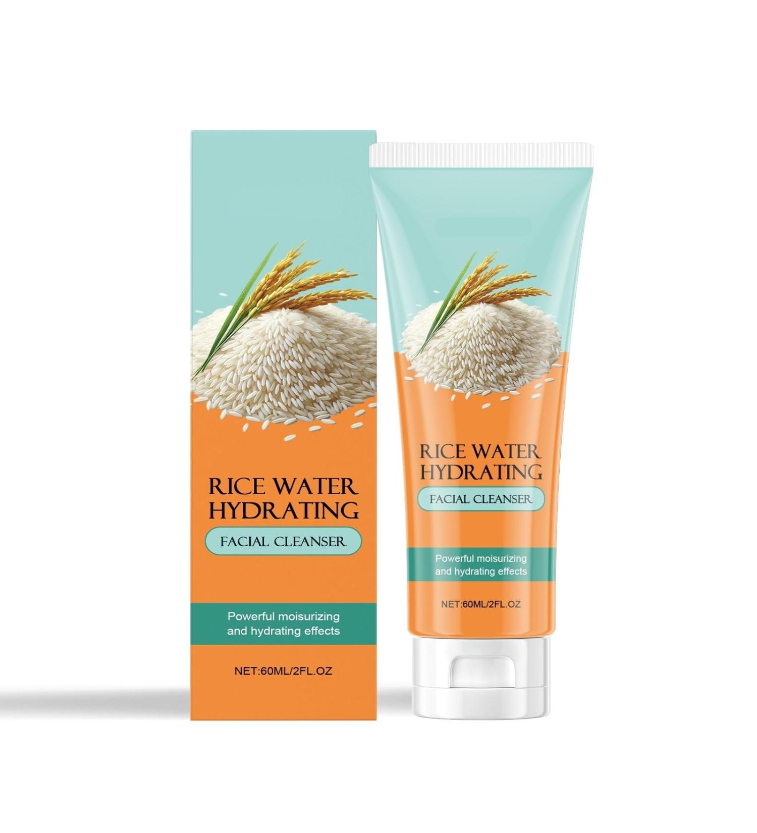 Nettoyant Visage Au Riz - Nettoie En Douceur Hydrate Et Apaise limine Le Maquillage Et Les Impuret s For Un Usage Quotidien(3PCS) - Buy Online on GoSupps.com