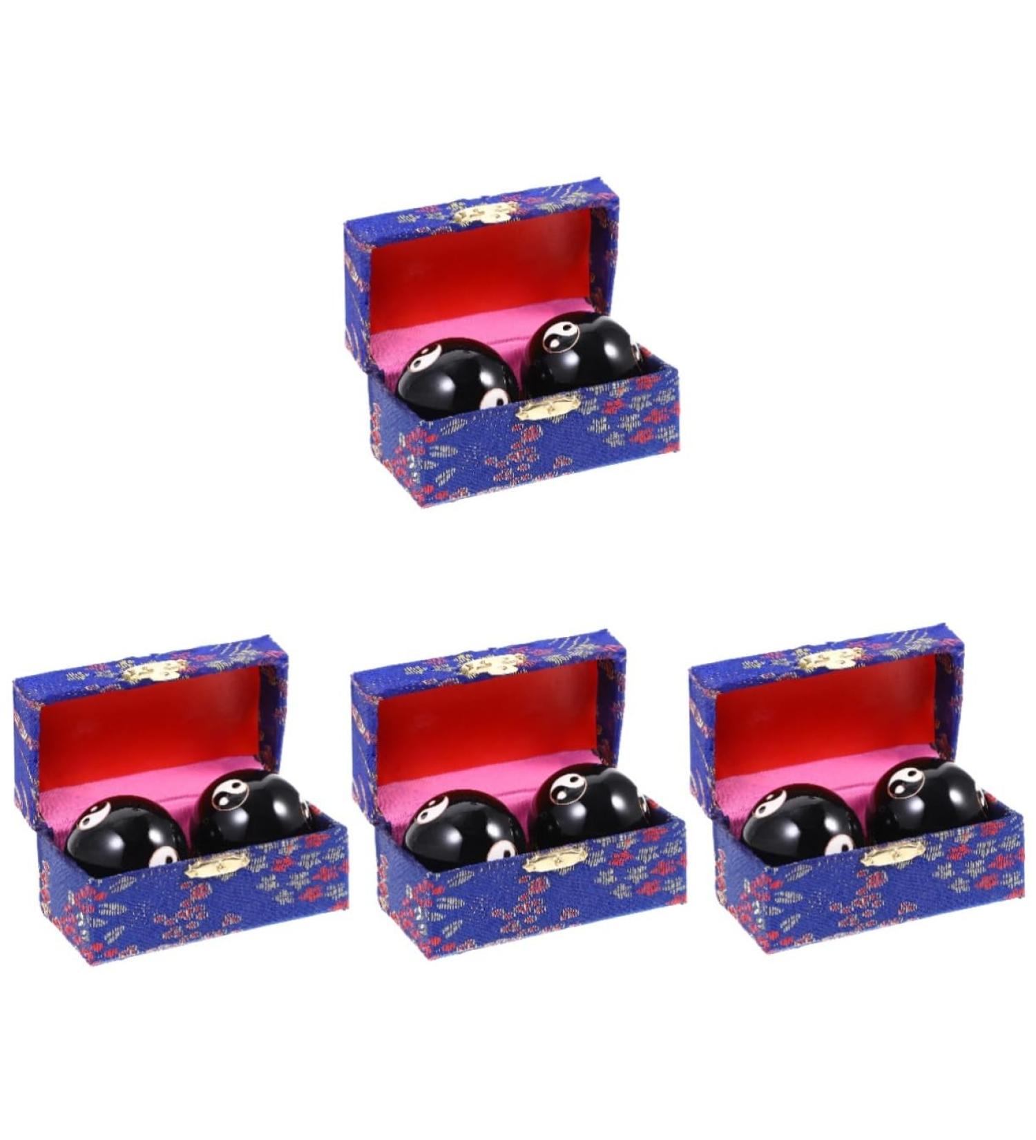 Beavorty 8 STK Metal Massage Balls | Hand Exercise Tool for Relaxation & Fitness | Magnetic Cloisonn Gymnastics Balls - Buy Online on GoSupps.com