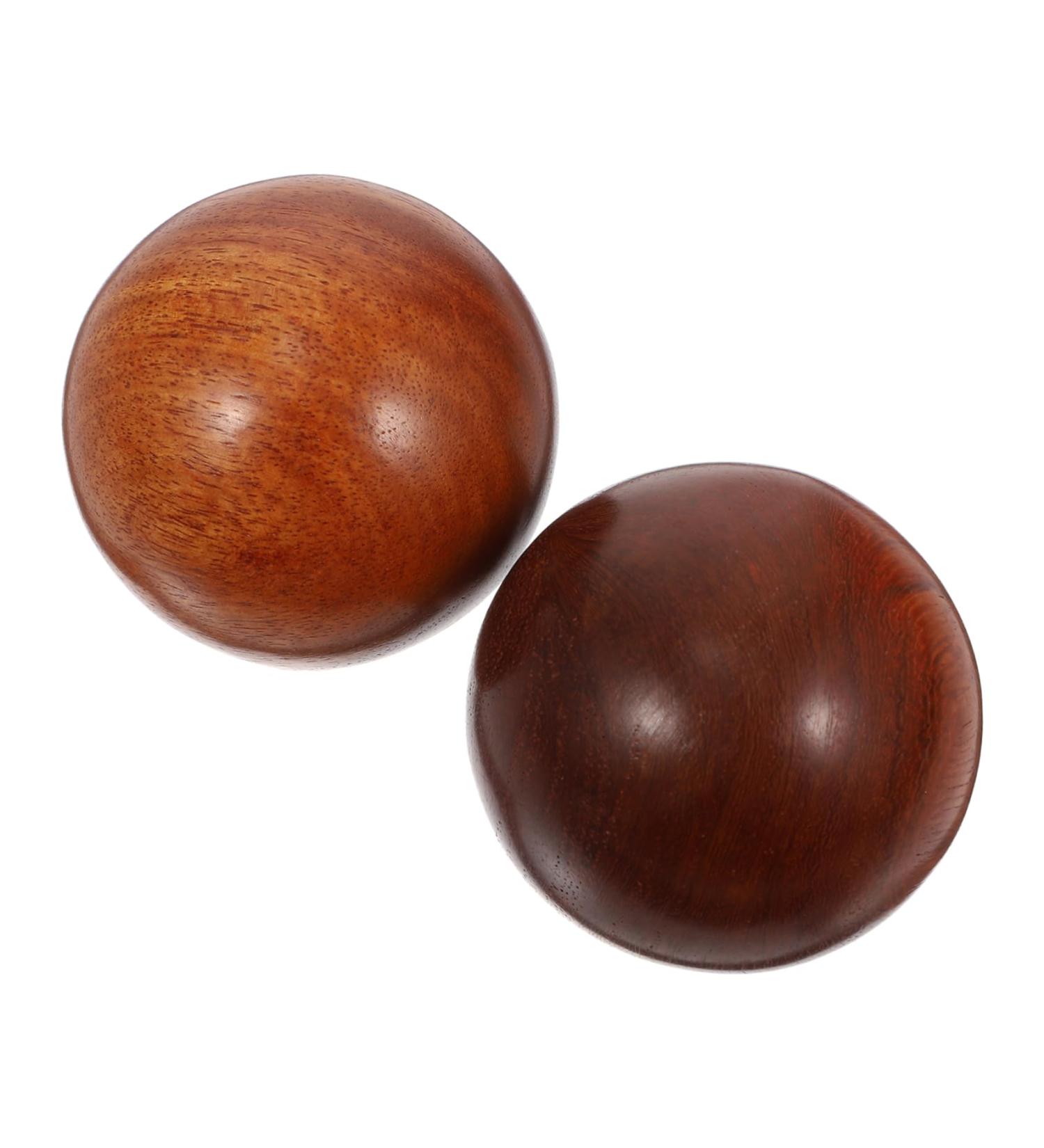 Tovinanna 2-Pack Health Balls Red Rosewood Hand Massage Balls (5.5cm) for Relaxation & Gift - Buy Online on GoSupps.com