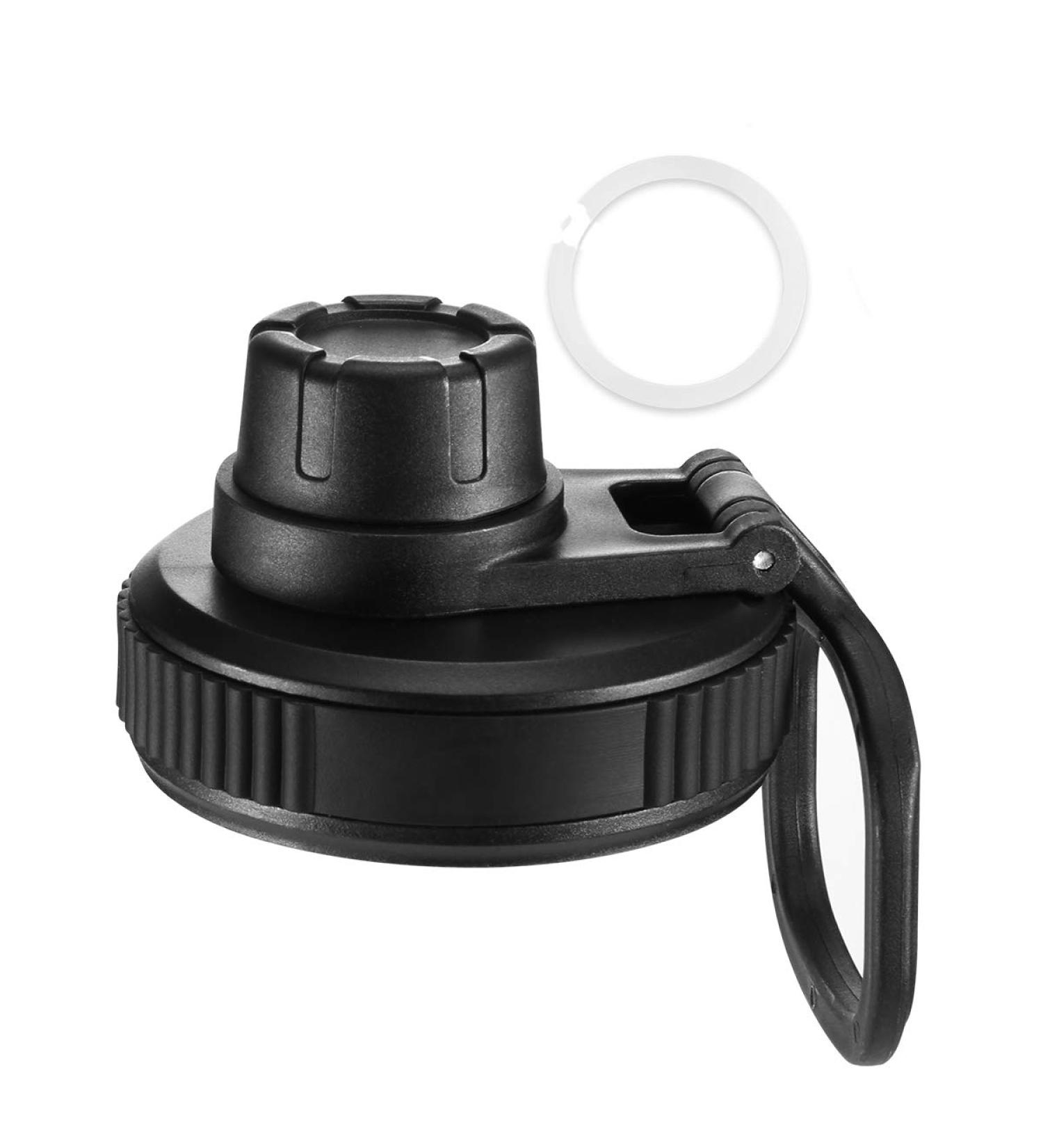 Hydro Flask Wide Mouth Spout Lid - Replacement Chug Lid with Big Handle - BPA-Free - Black - Buy Online on GoSupps.com