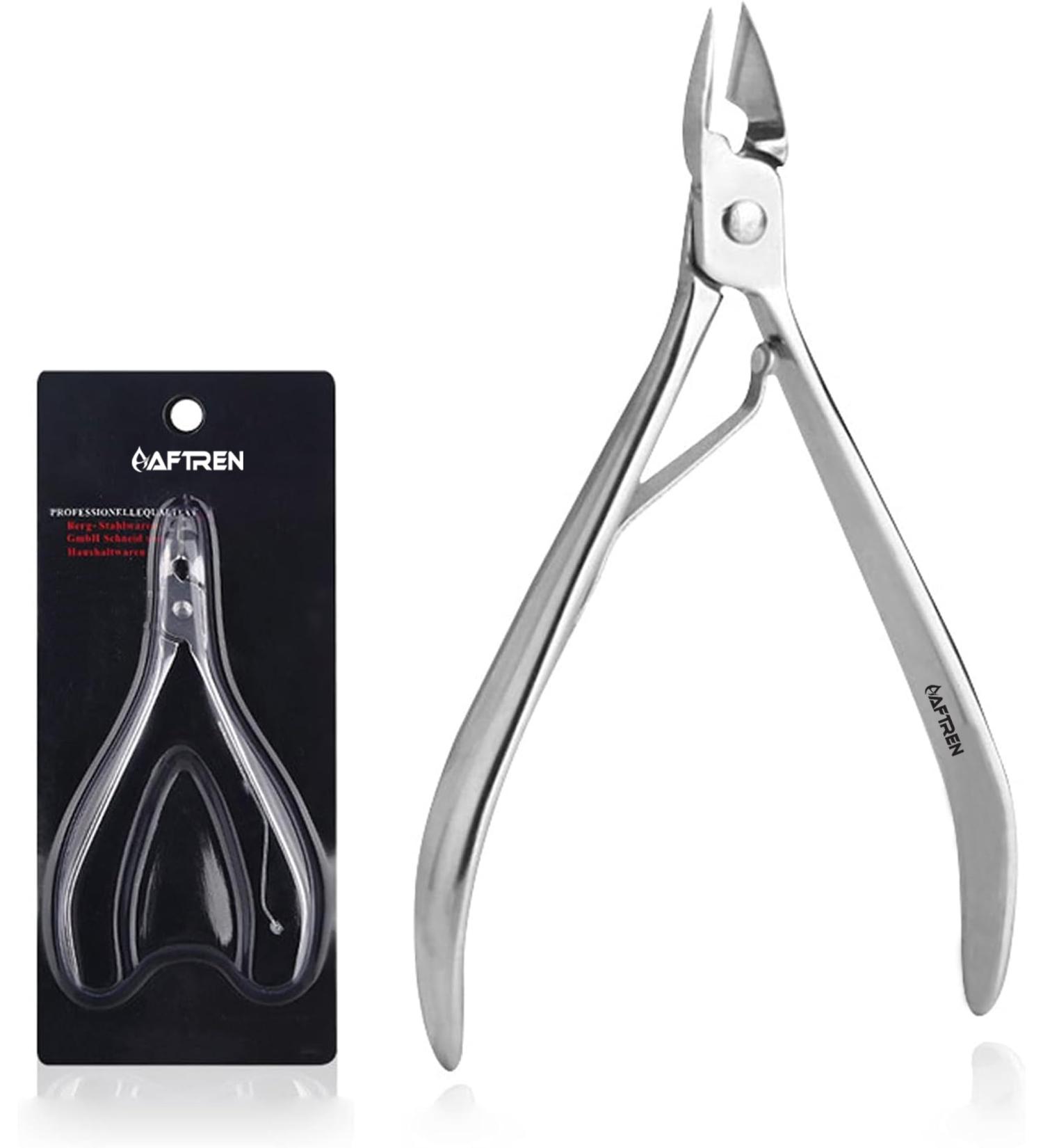 AFTREN Nail Clippers Cuticle Nippers Sharp Cuticle Scissors Smooth Cutting Stainless Steel Removing Excess Chapped Skin on Toes (Silver 5.5 Incn) 5.5 Incn Silver - Buy Online on GoSupps.com