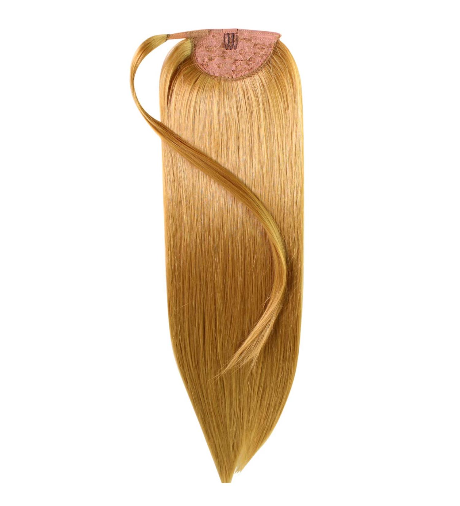 Hair2Heart Ponytail Extensions - Braid Straight 60cm | Light Blonde Natural-Ash & Honey Blonde | 100g Quality Hair Extensions - Buy Online on GoSupps.com