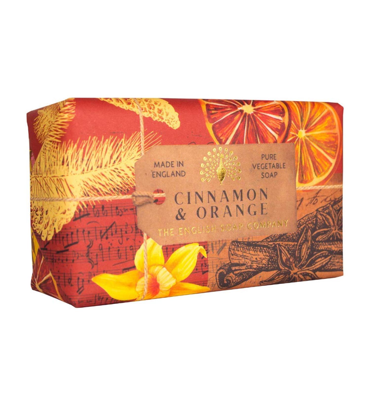 English Soap Co. Cinnamon & Orange 200g Bar - Anniversary Collection - Buy Online on GoSupps.com