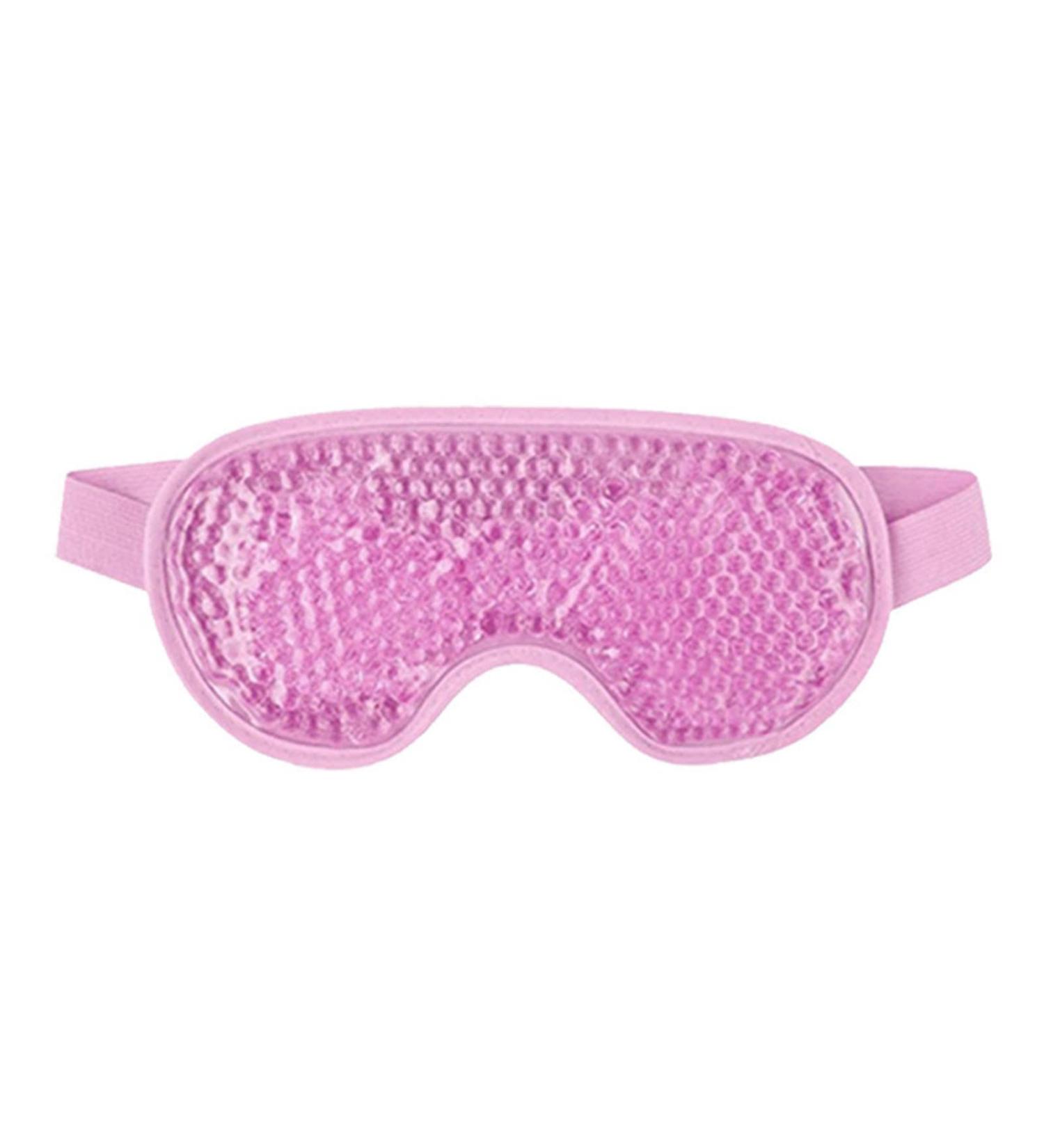 Eye Maskfor Dry Eyes Eye Mask Plush Cloth Gel Regulable Hook and Loop Soft Relaxing Reusable Cooling Eye Masks for Home Pink