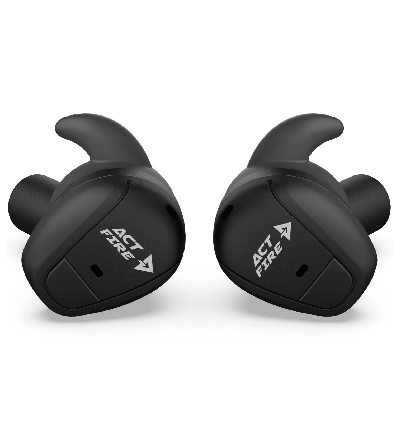 ACT FIRE Electronic Shooting Earplugs with Charging Case - NRR 26dB Hearing Protection for Shooting, Hunting, Range - Buy Online on GoSupps.com