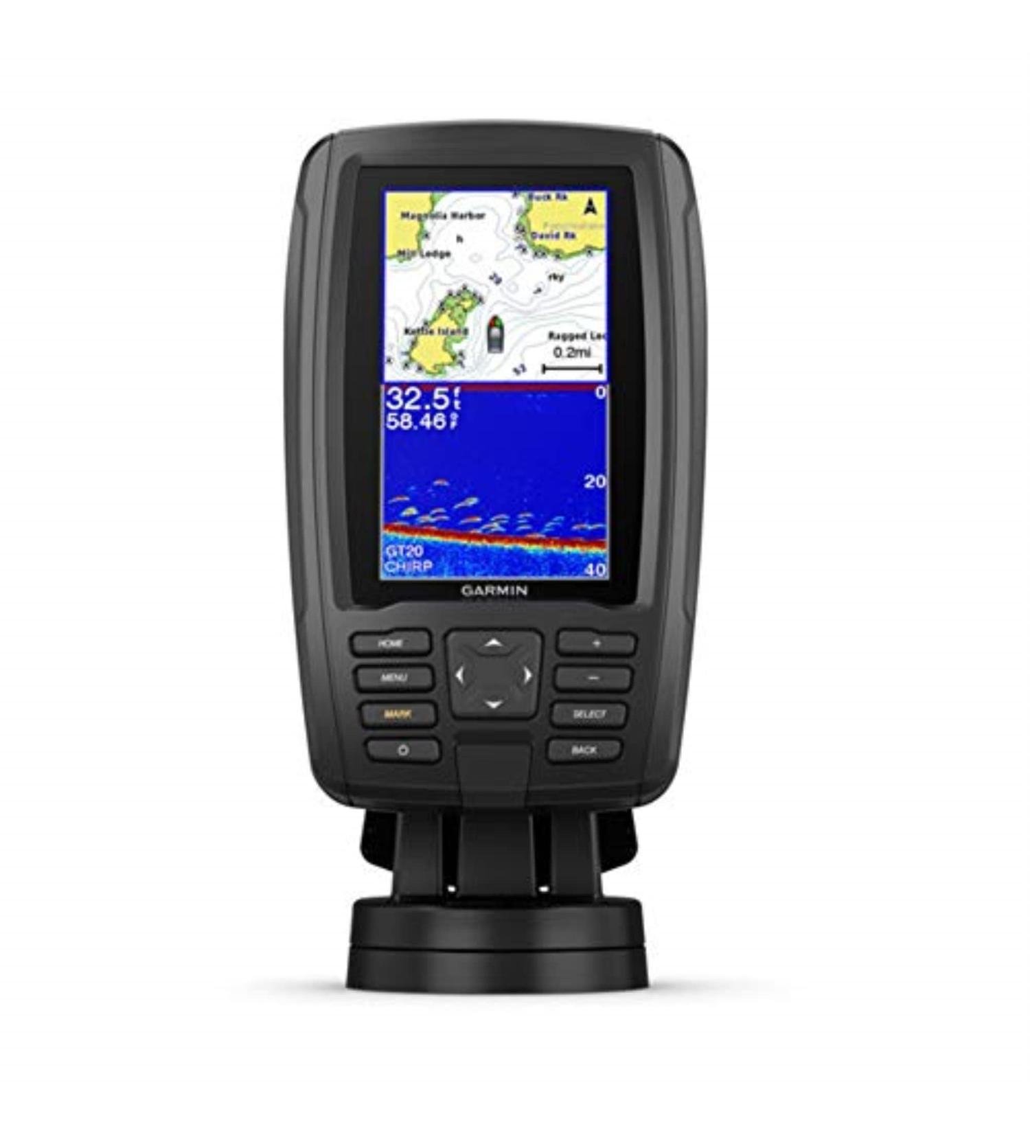 Garmin ECHOMAP Plus 44cv Combo with GT20 Transducer, Bluechart G3 Maps, Clearvu, Traditional Chirp Sonar - Buy Online on GoSupps.com