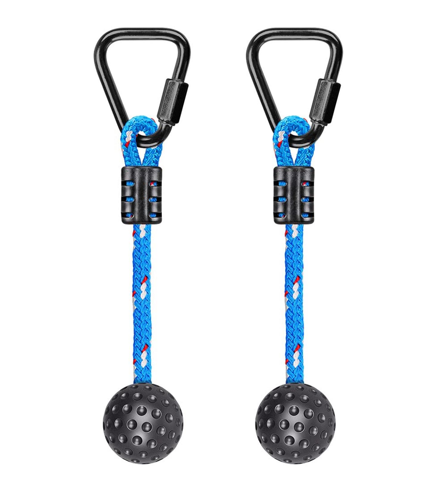 BeneLabel 2pc Ninja Obstacle Course for Kids - Hanging Obstacles with Safety Carabiners and Monkey Bars - Buy Online on GoSupps.com
