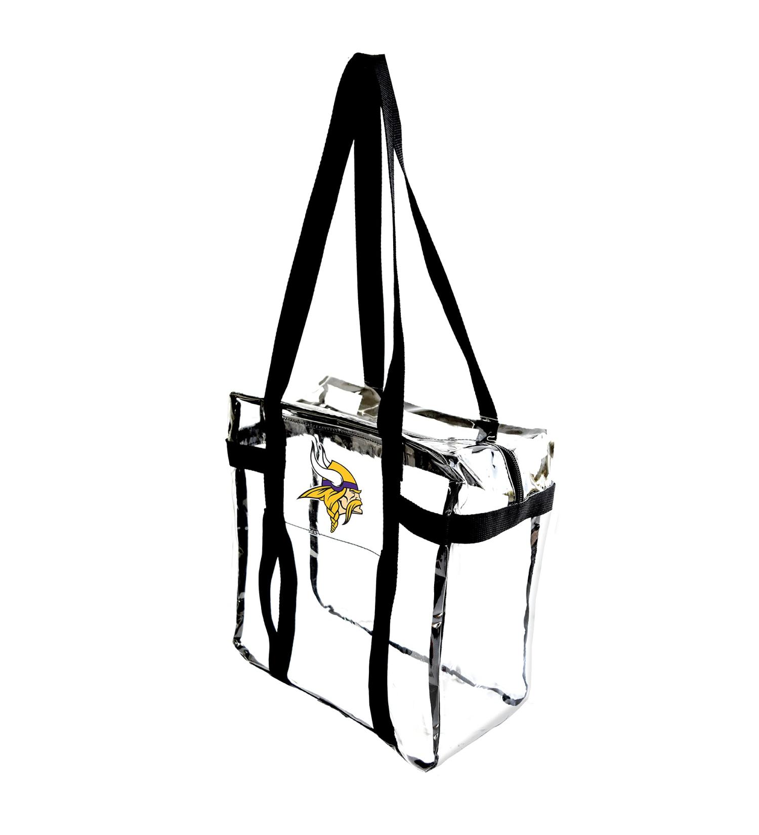 Shop Littlearth Clear Tote Bag - Minnesota Vikings | Official NFL Gear | One Size Colorless | Fast International Shipping - Buy Online on GoSupps.com