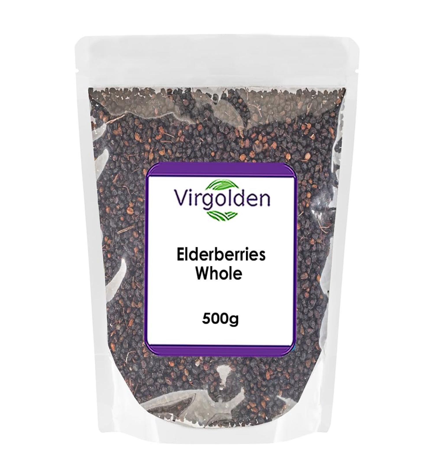 Elderberries Whole 500g by Virgolden
