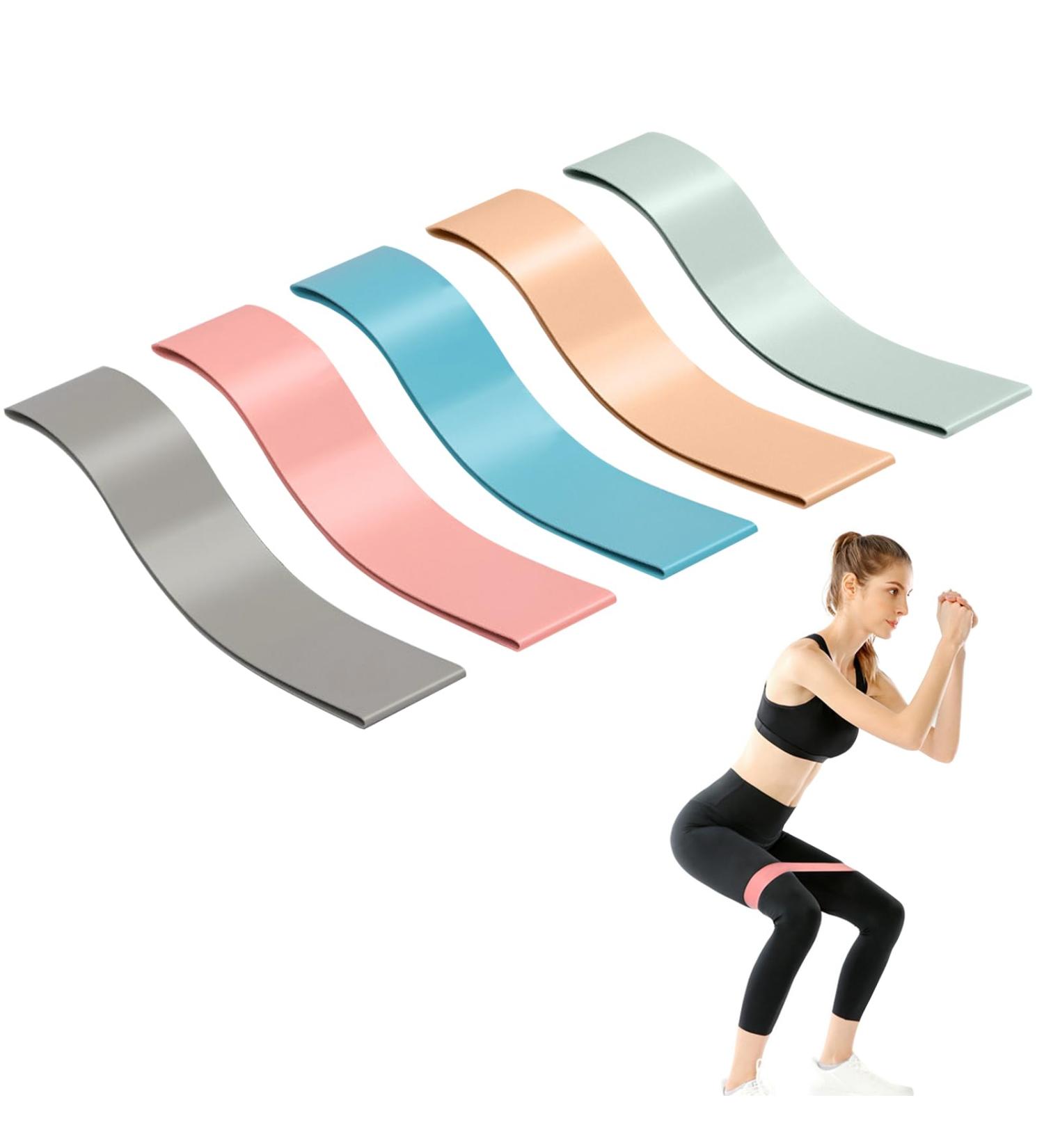 5 Set Resistance Loop Exercise Bands for Men & Women Non-Slip Elastic Loop Workout Bands for Physical Therapy Rehab Stretching Home Fitness and More - Buy Online on GoSupps.com