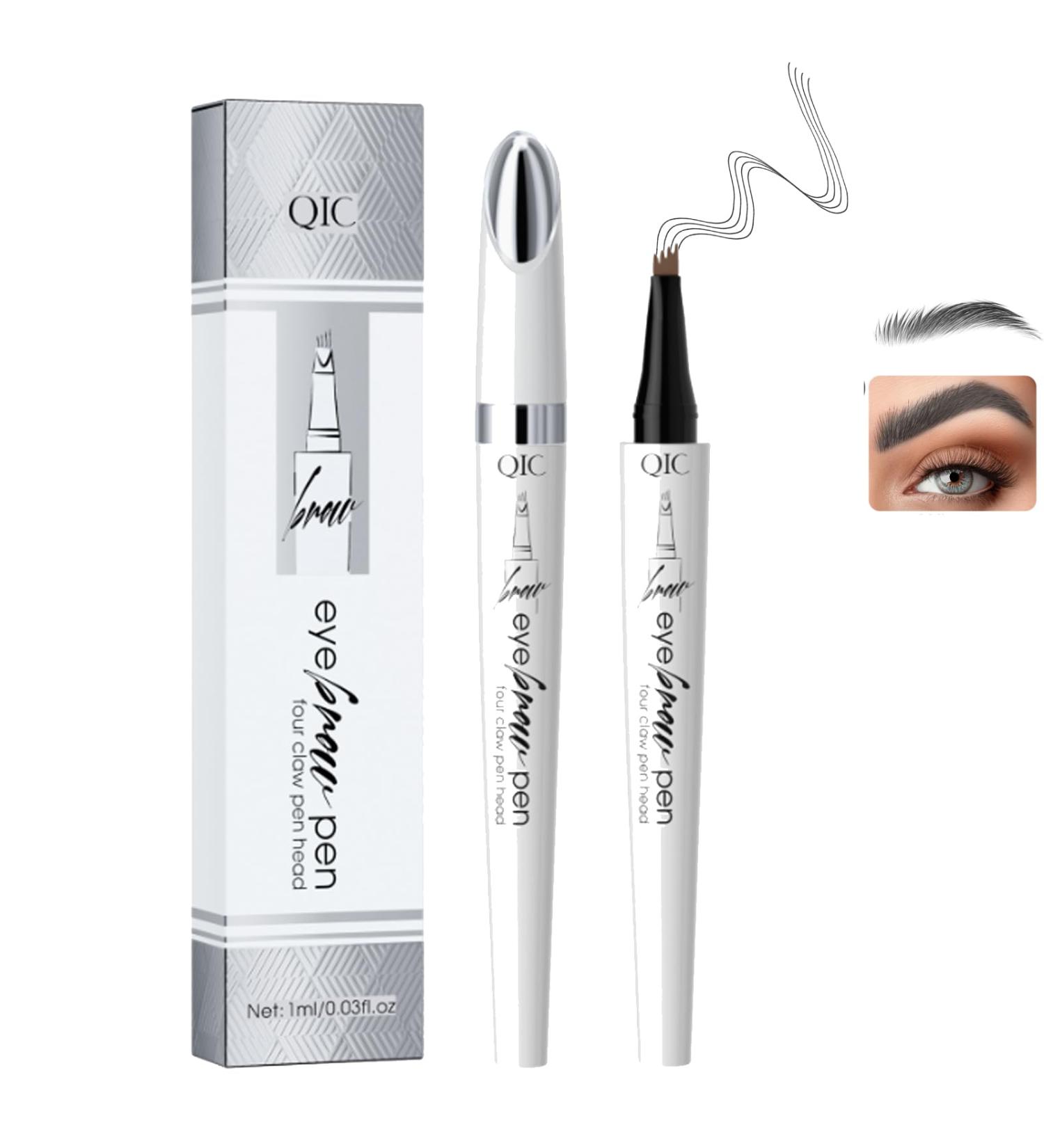 2024 Upgrade Microblading Eyebrow Pen - Waterproof Long-Lasting Eyebrow Pencil with 4-Prong Tip for Natural Looking Brows (Gray 3#) - Buy Internationally - Buy Online on GoSupps.com