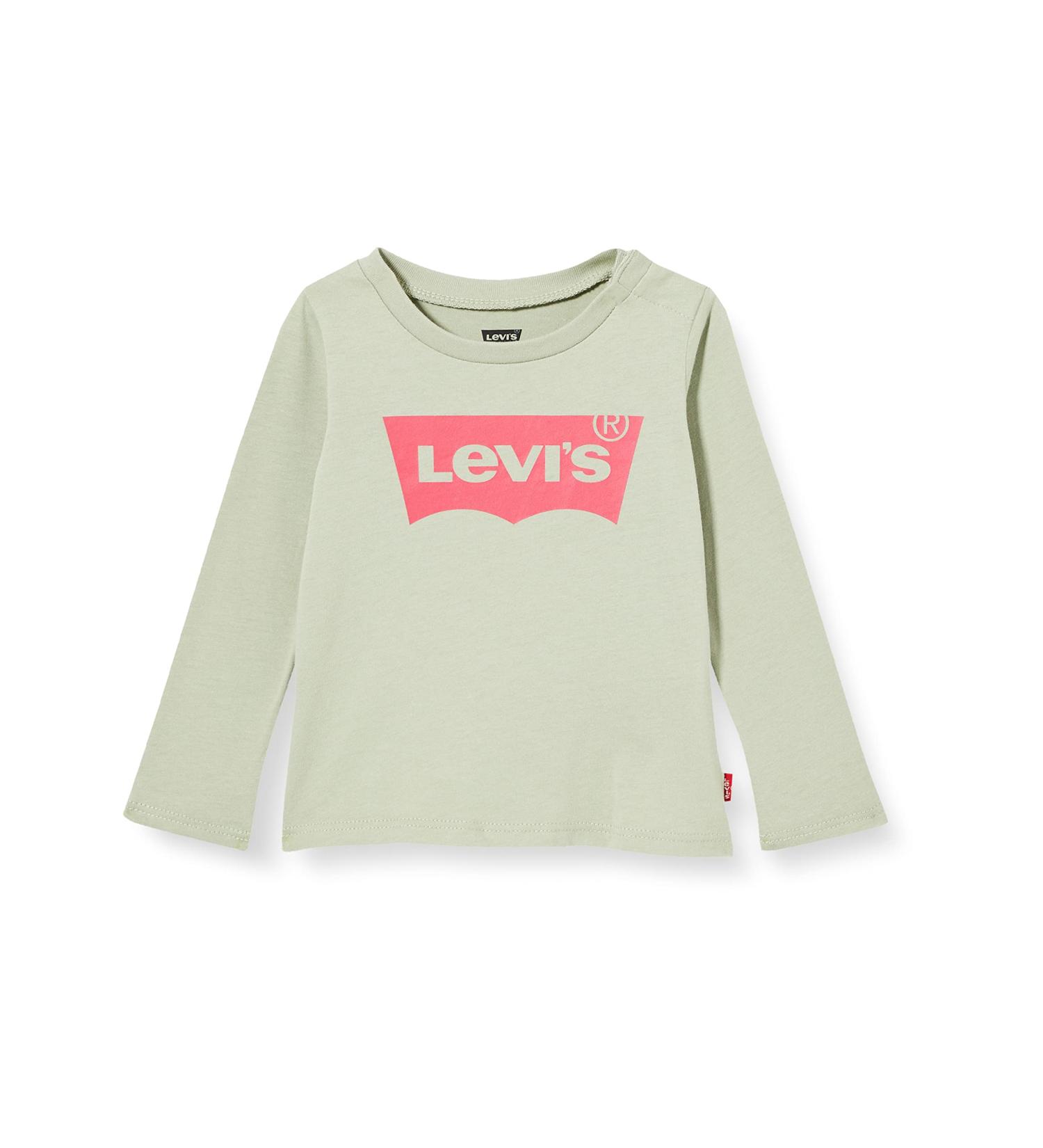 Levi's Kids Baby Girls 12M Long Sleeve Batwing Tee - Desert Sage - Buy Online on GoSupps.com