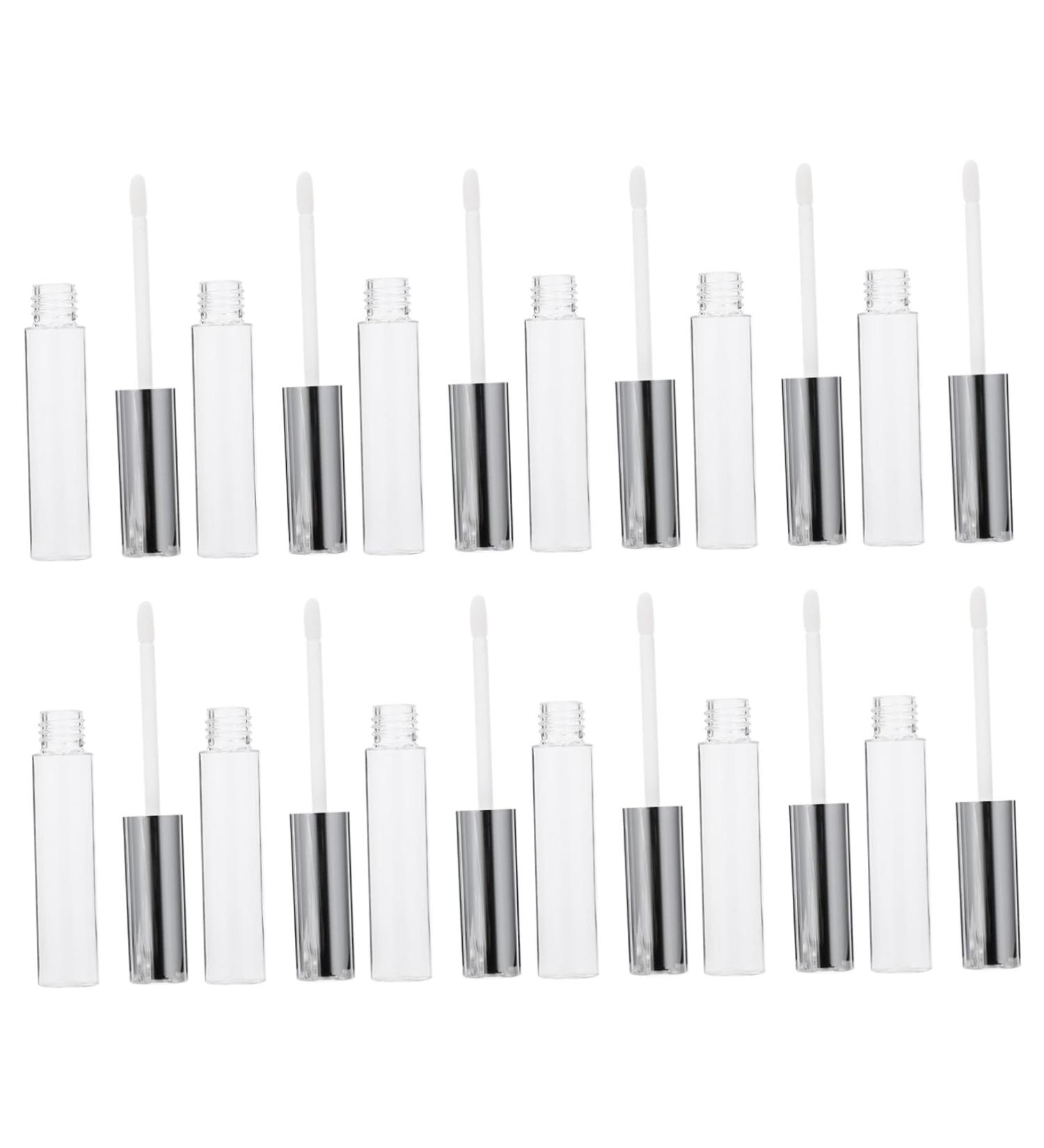 VALICLUD 12pi ces Lot De Pots De Gloss L vres Vides Ronds De Argent Pour Rangement De Produits Cosm tiques - Buy Online on GoSupps.com