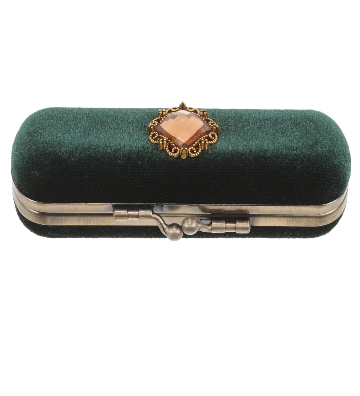  GALPADA GALPADA Lipstick Case with Mirror Vintage Velvet Lipstick Box Lip Holder Lip Organizer for Handheld Travel Makeup - Buy Online on GoSupps.com