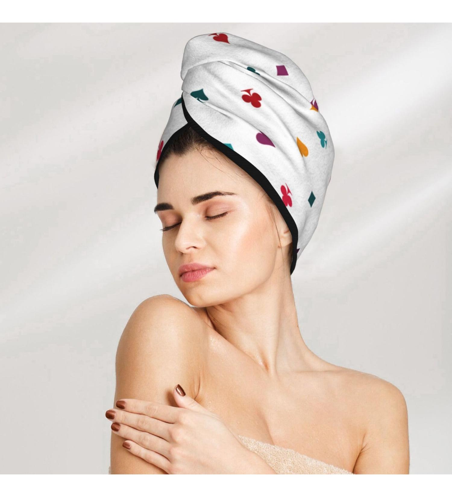 Super Absorbent Multicolor Microfiber Hair Towel for Quick Drying - Perfect for Curly Long and Thick Hair | Hair Turbans & Wraps for Women Girls and Kids - Buy Online on GoSupps.com