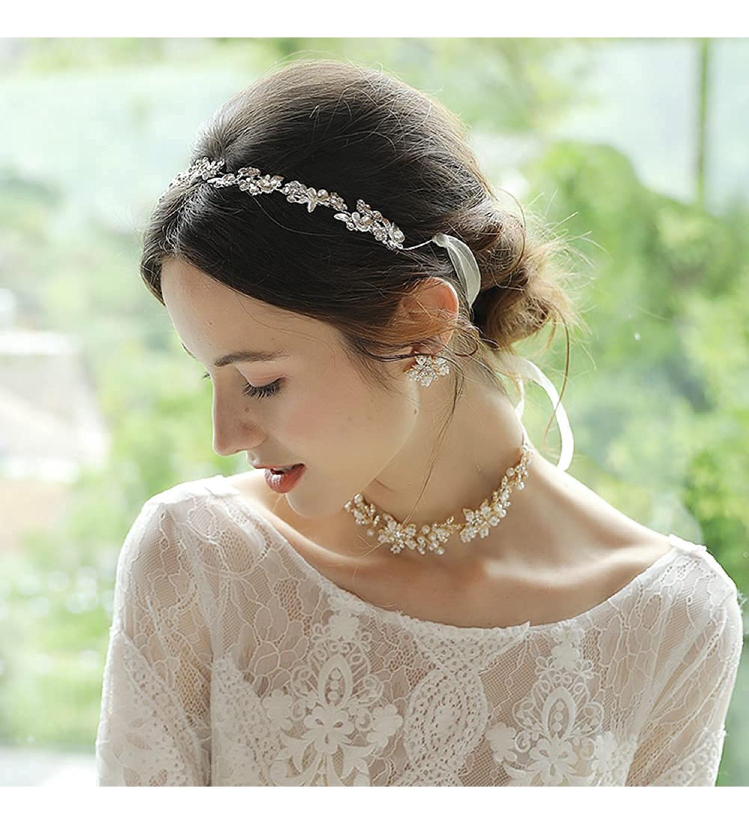 Crystal Bridal Headband Silver Wedding Rhinestone Hair Accessories for Bride Bridesmaid Bridal Crystal Headpiece for Women - Buy Online on GoSupps.com