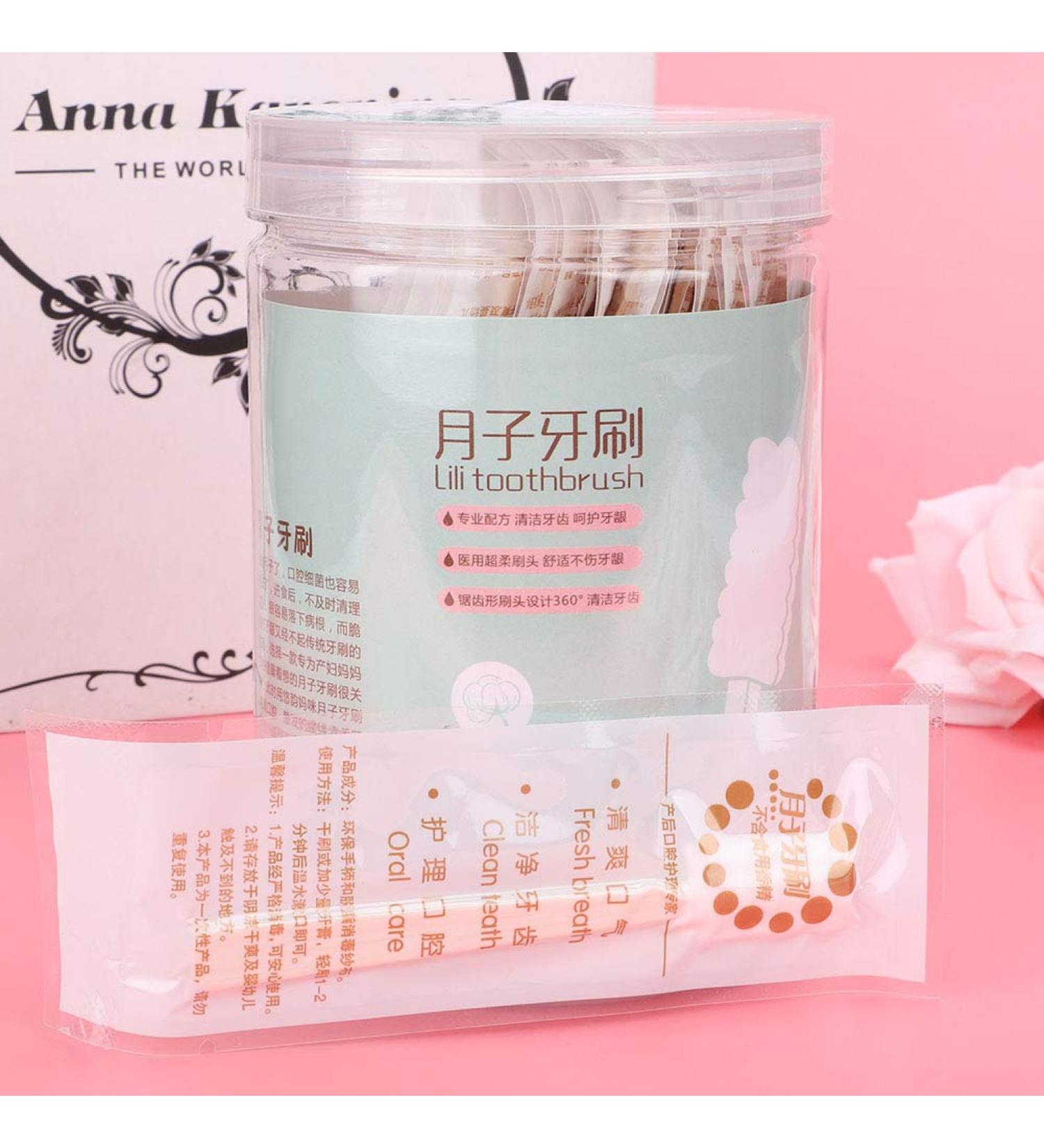 30pcs Mini Disposable Toothbrush Set - Portable Soft Oral Care for Kids Seniors & Travel - No Toothpaste Needed (Mint) - Buy Online on GoSupps.com