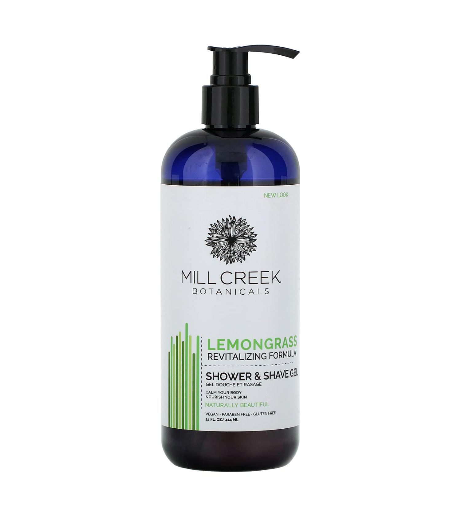 Mill Creek Botanicals Shower & Shave Gel Lemongrass 14 fl oz (414 ml)