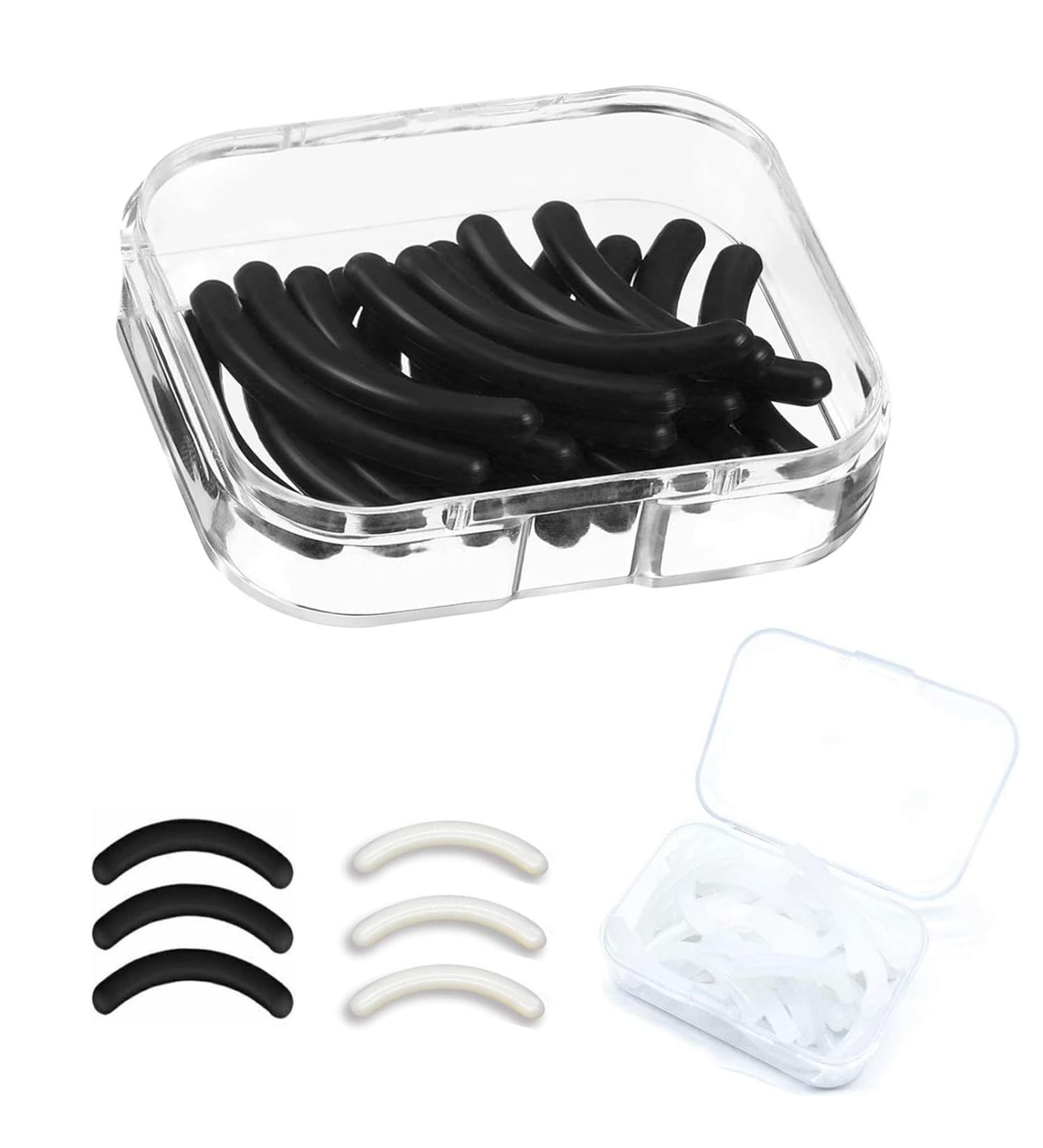60 Piece Eyelash Curler Refills Eyelash Curler Pads Replacement Eyelash Curler Refill for Universal Eyelash Curler with Clear Storage Box (White and Black) - Buy Online on GoSupps.com