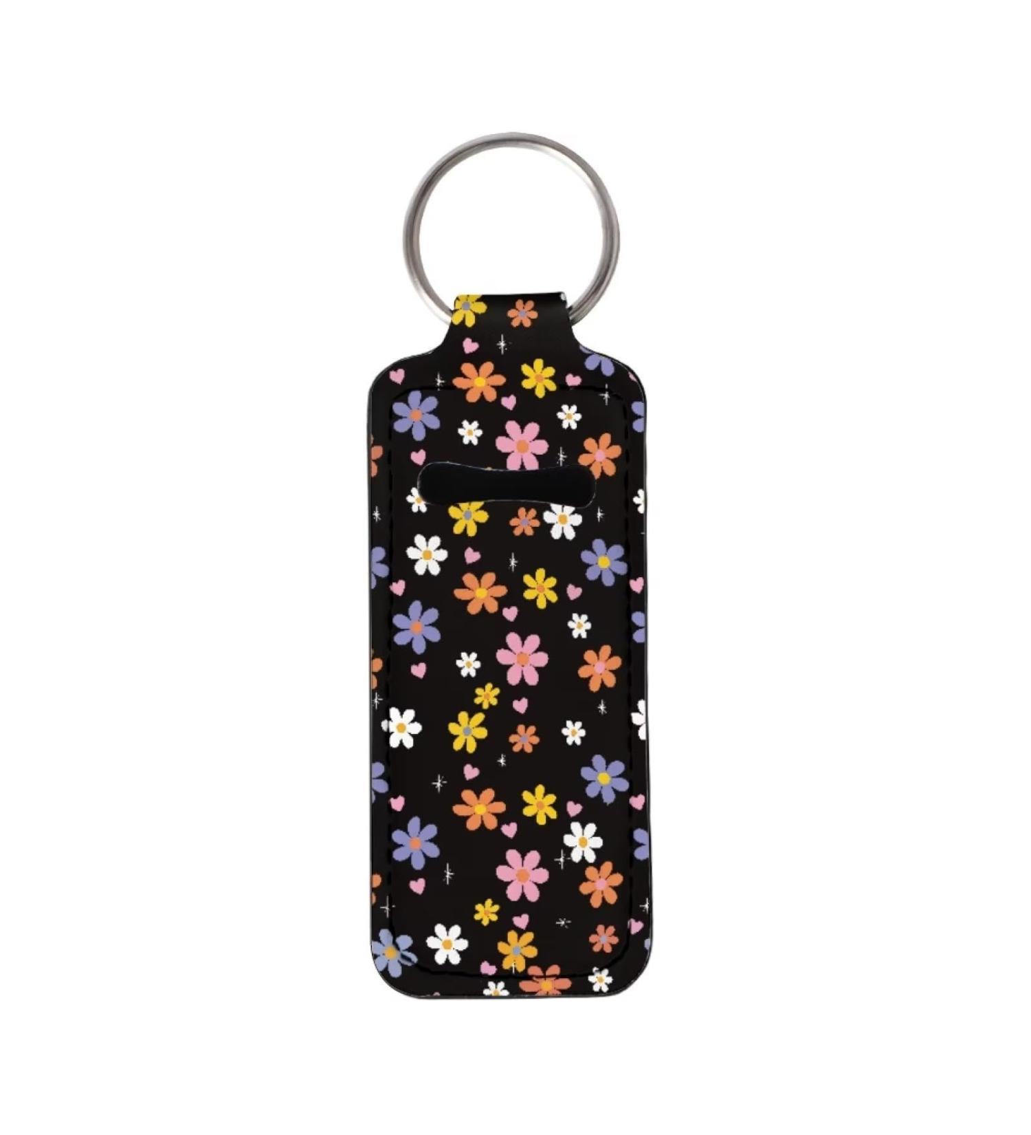 Car Lipstick Keychains - Portable & Lightweight Chapstick Tracker | Cute Daisy Floral Women Travel Accessories - Buy Online on GoSupps.com