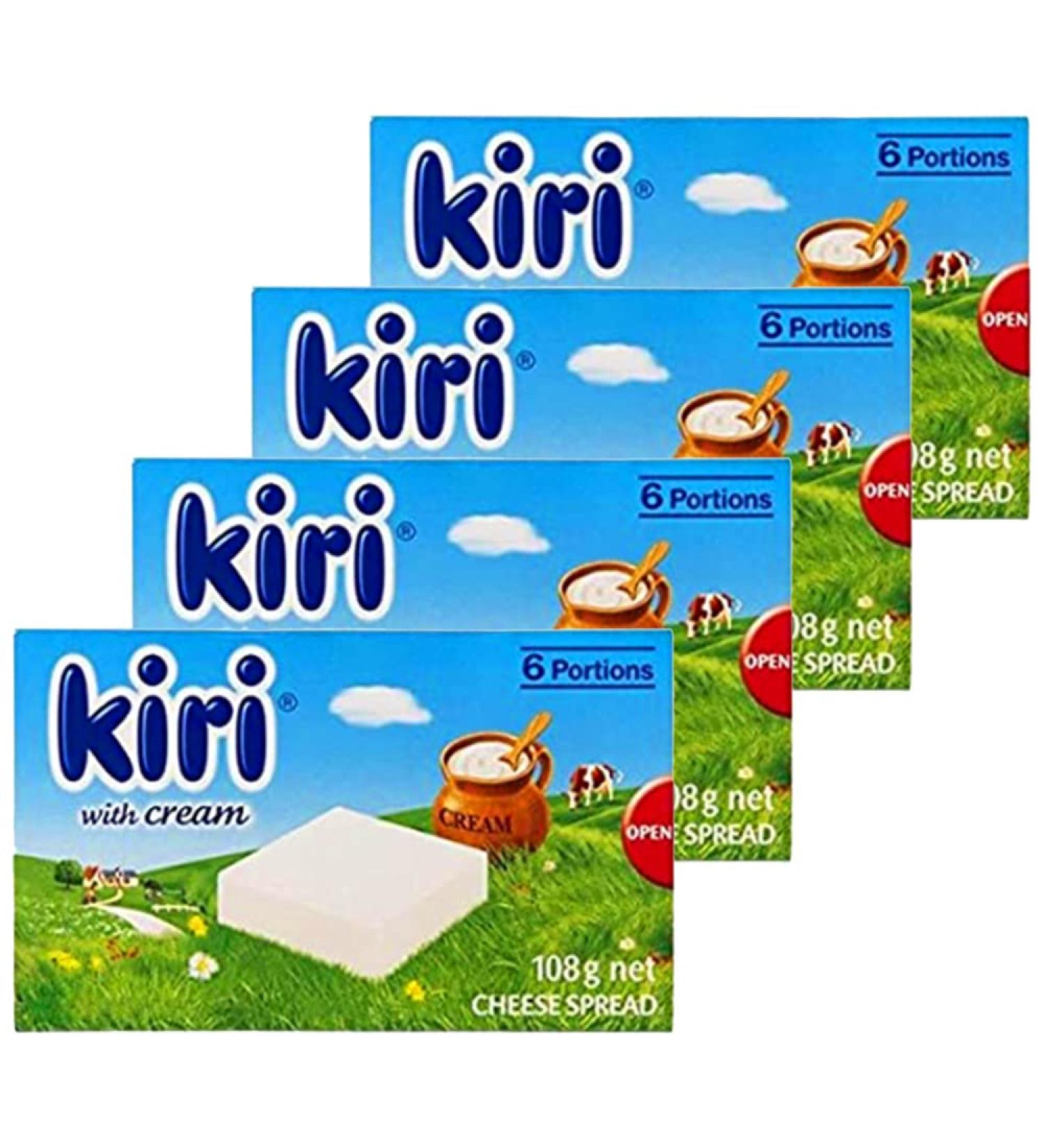 Kiri Fresh Cream & Milk 6 Cube Cheese - 4 x 108g | Rich & Creamy Cheese Cubes - Buy Online on GoSupps.com