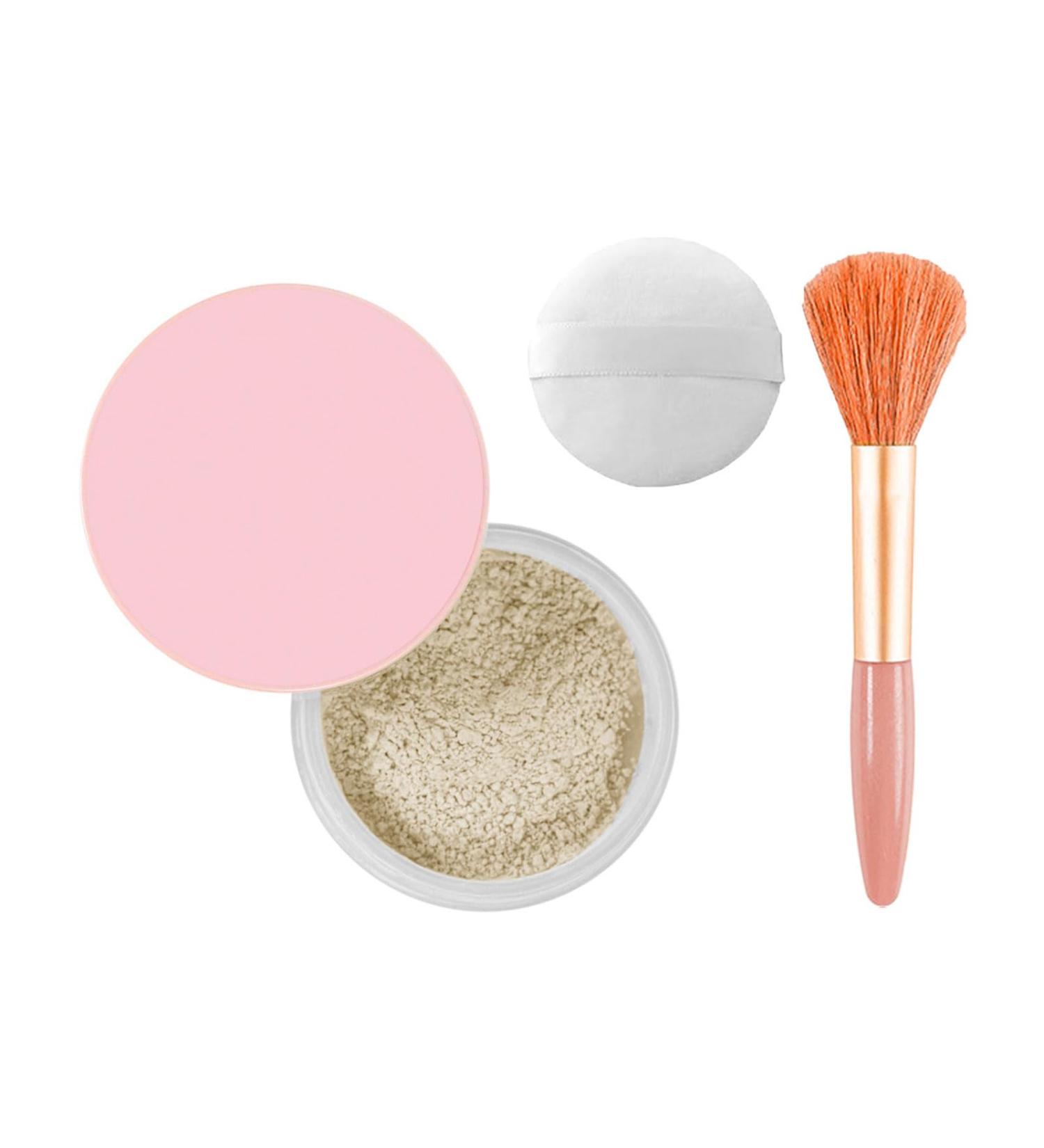 Convenient Setting Powder Oil Control Blurred Adjustment Durable Setting Powder Wet and Dry Powder for Women - Buy Online on GoSupps.com