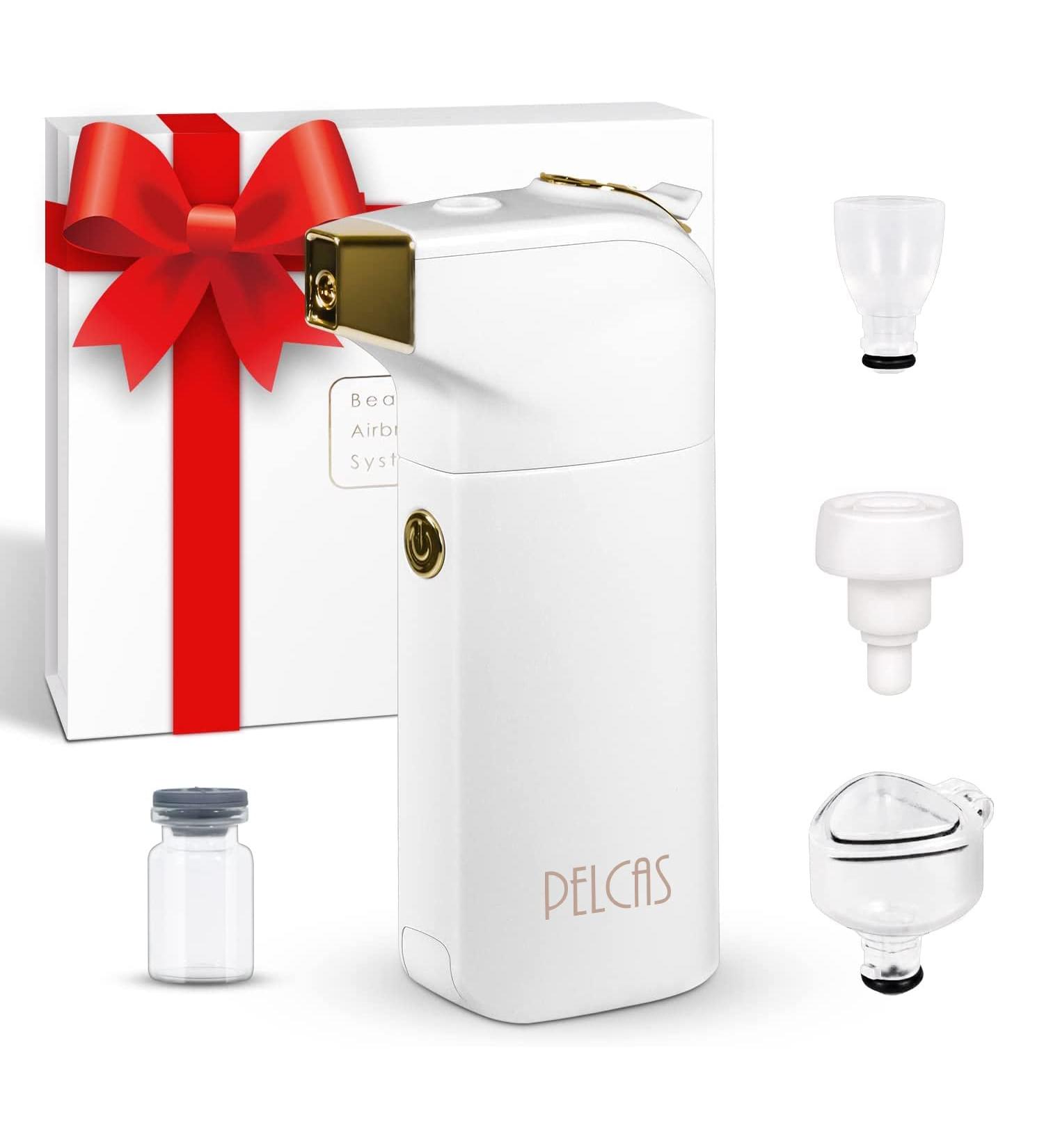 PELCAS Air Cordless Professional Airbrush Makeup Machine Set - White - Buy Online on GoSupps.com