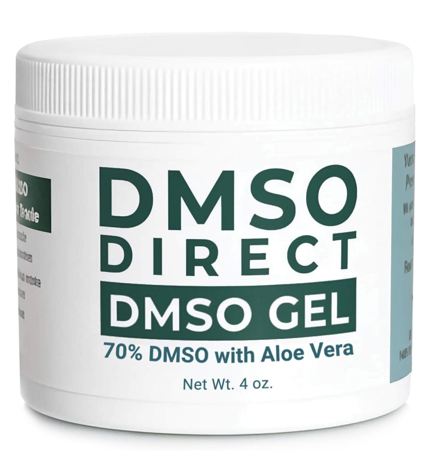 DMSO Gel with Aloe Vera 4oz - 70% Dimethyl Sulfoxide (99.99% Pure Pharma-Grade DMSO) - DMSO Direct
