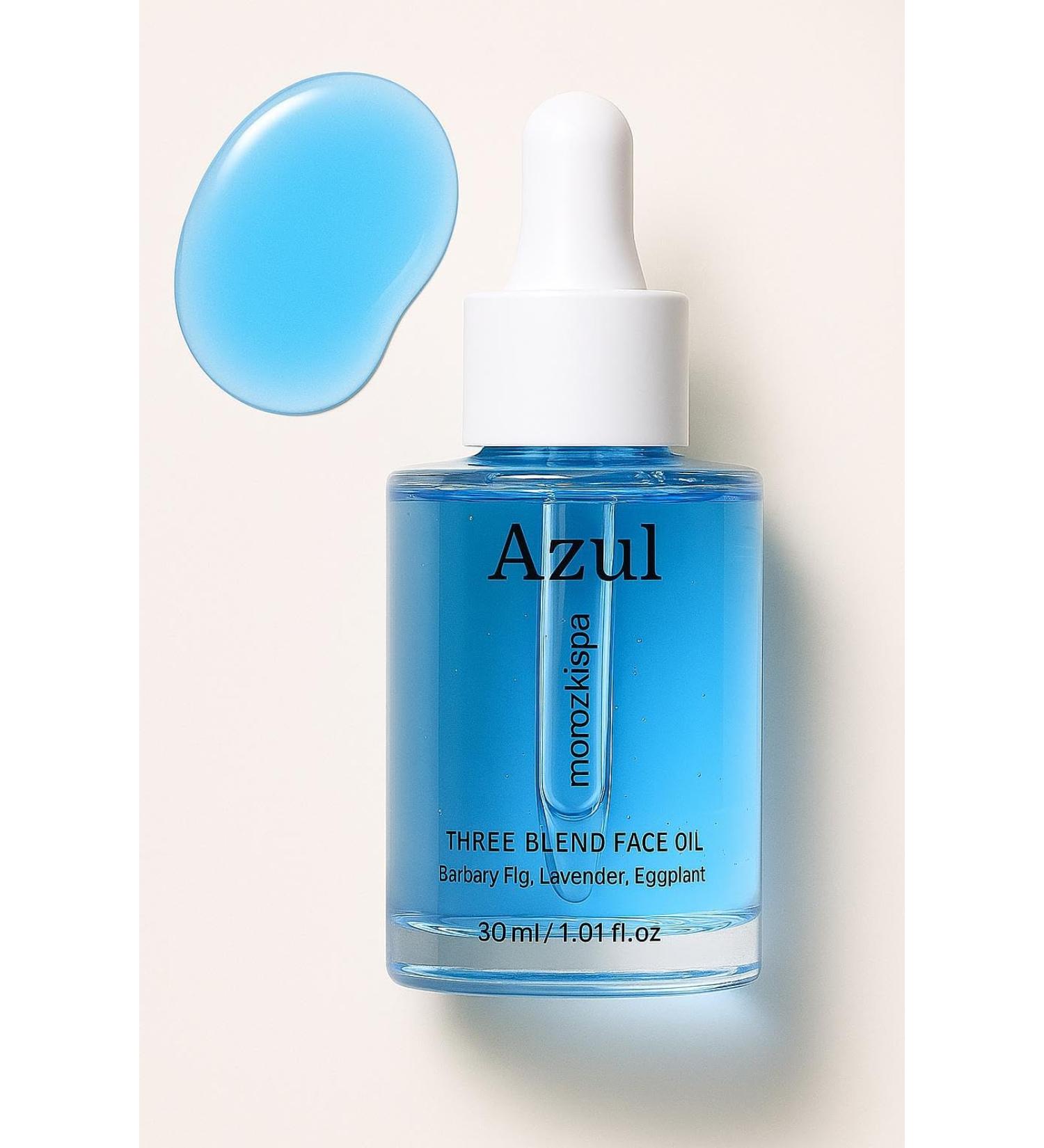 MOROZKISPA Azul Face Oil Lightweight Plant-Based Facial Oil with Barbary Fig & Lavender Fast-Absorbing Daily Moisturizer for Hydration & Balance for Women & Men - Buy Online on GoSupps.com