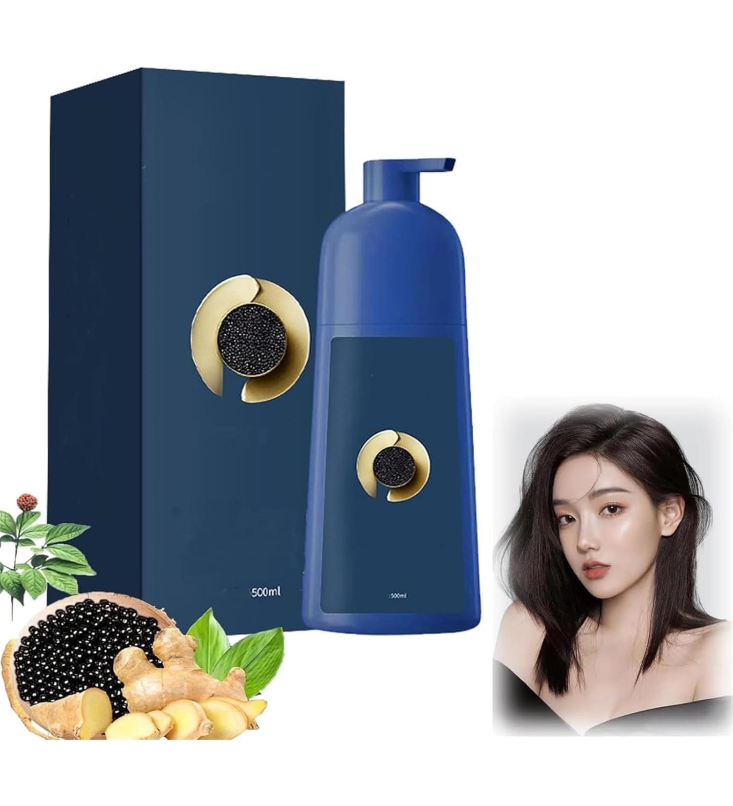 DFEPPJHG Caviar Protein Hair Color Bubble Hair Color Bubble Hair Color Shampoo Natural Plant Hair Color Shampoo for Women and Men - Buy Online on GoSupps.com