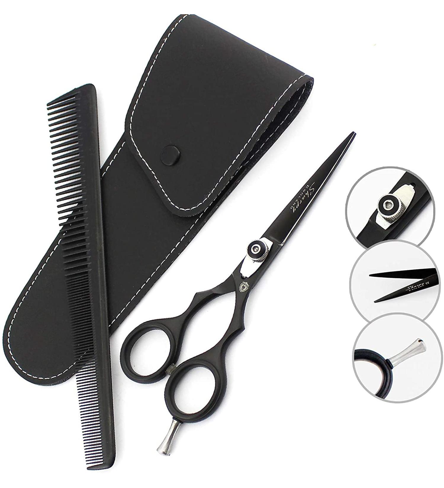 Professional Stainless Steel Hair Cutting Scissors for Salon Barbers - Men Women Children Adults | Hairdressers Barbers Shears - Buy Online on GoSupps.com
