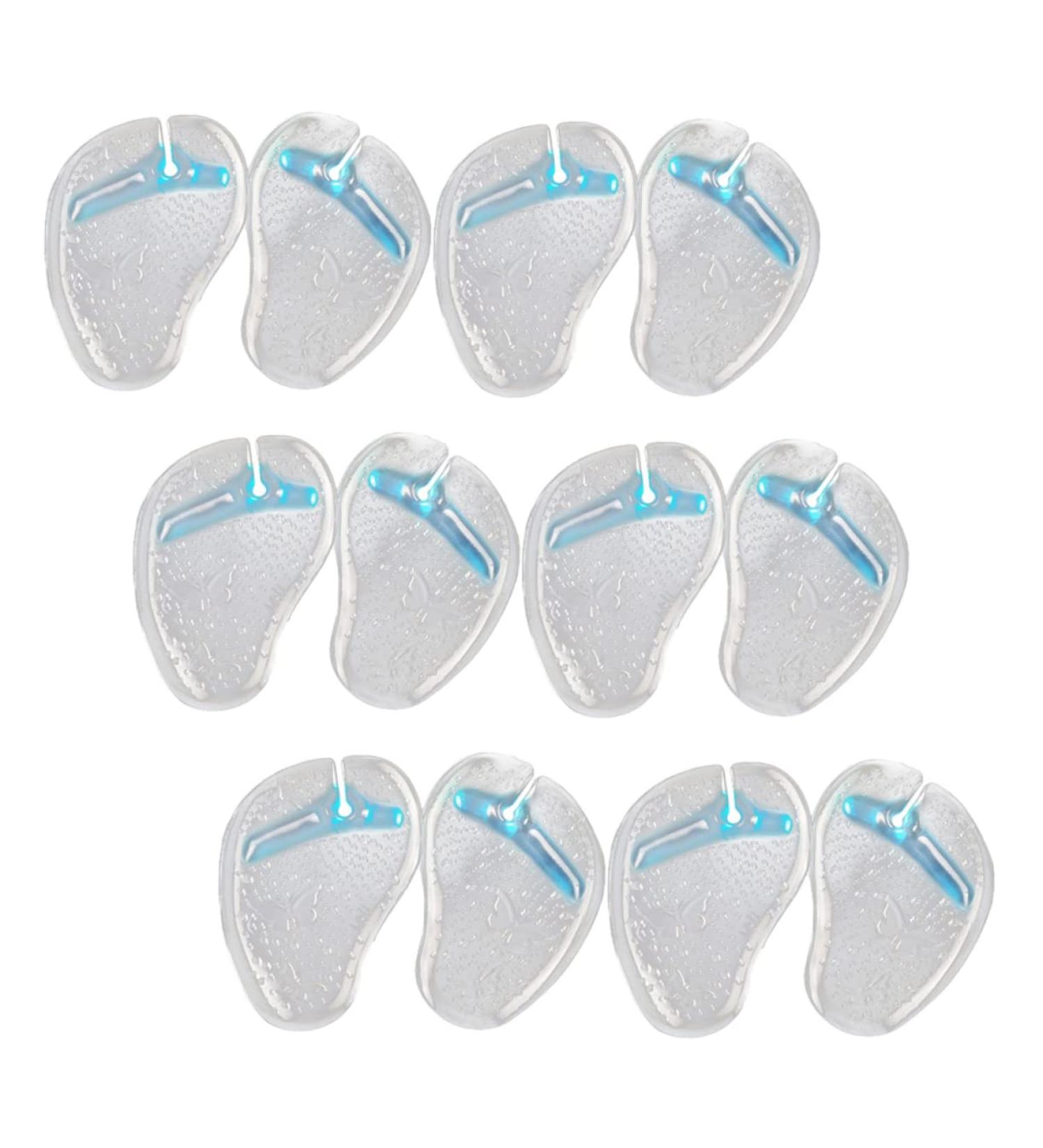 NOLITOY High Heel Cushion Inserts - 6 Pairs Palm Rest Gel Cushions for Women's Sandals & Flip-Flops - Toe Protectors & Comfort Pads - Blue 10x7cm - Buy Online on GoSupps.com