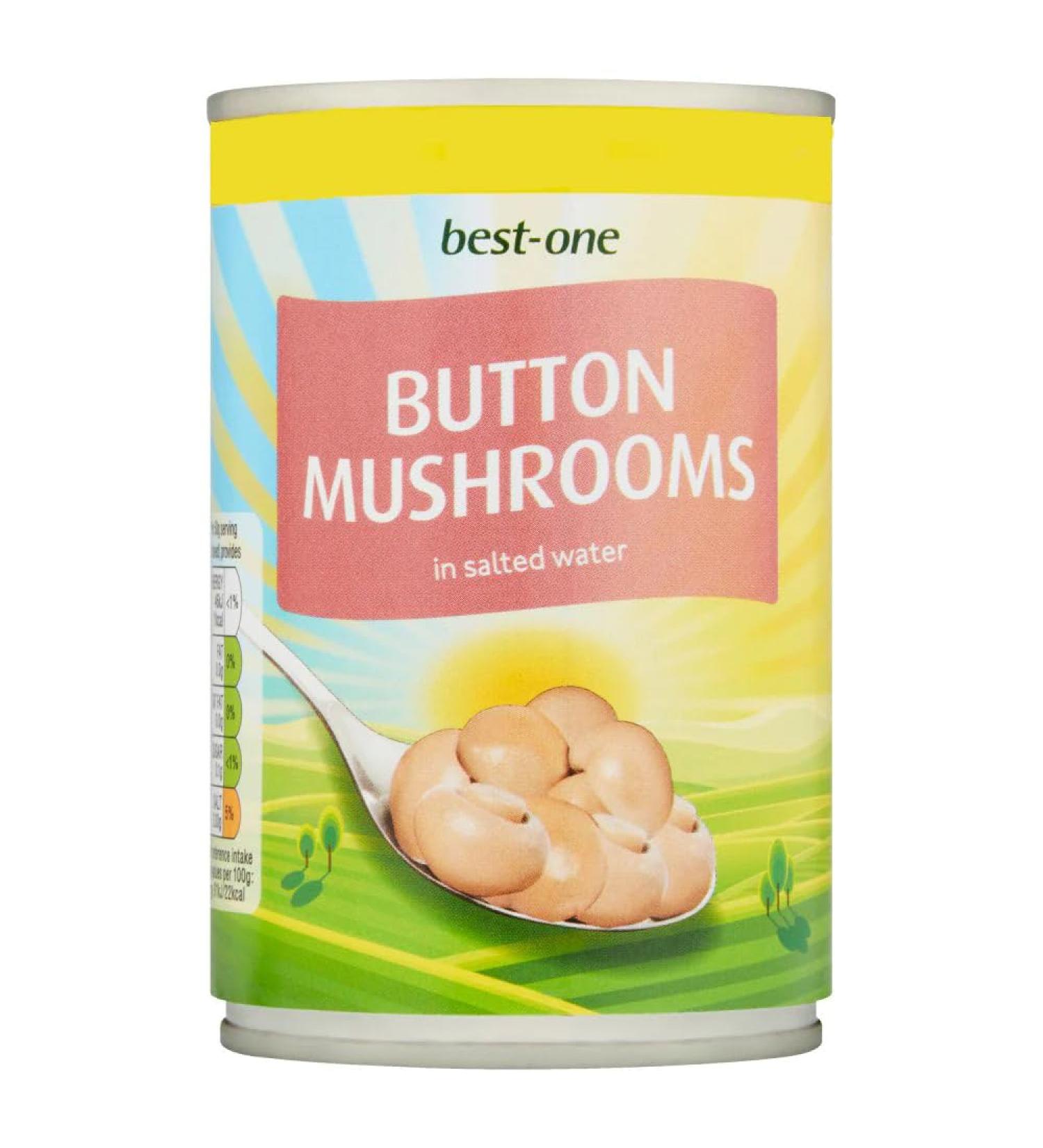 MASBest-One Button Mushrooms in Salted Water 290g-Food
