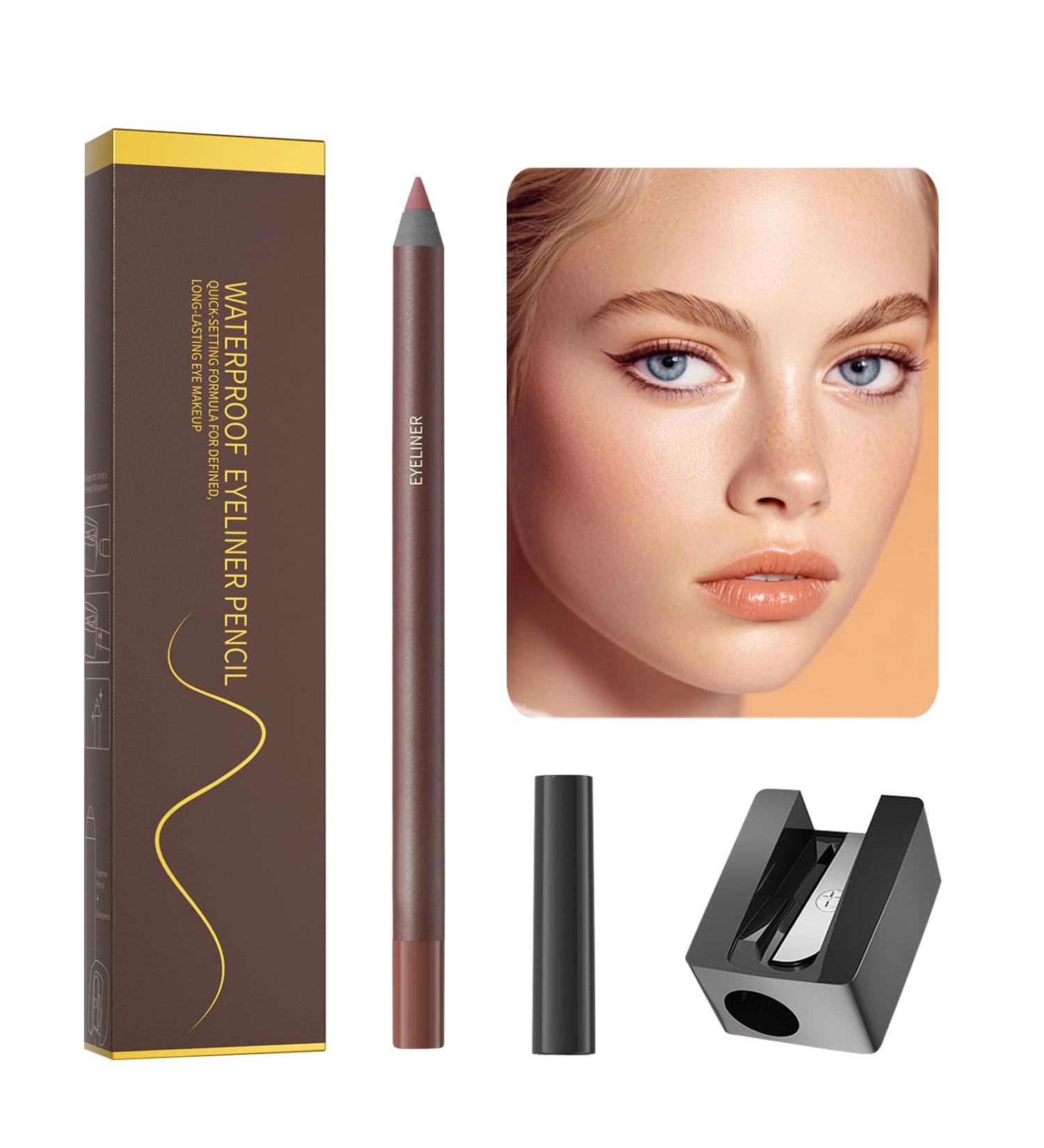 Eyeliner Pencils | Gel Eye Pencil with Sharpener Waterproof Smooth Application Long-Lasting Wear Enhances the Beauty of Women's Makeup and - Buy Online on GoSupps.com