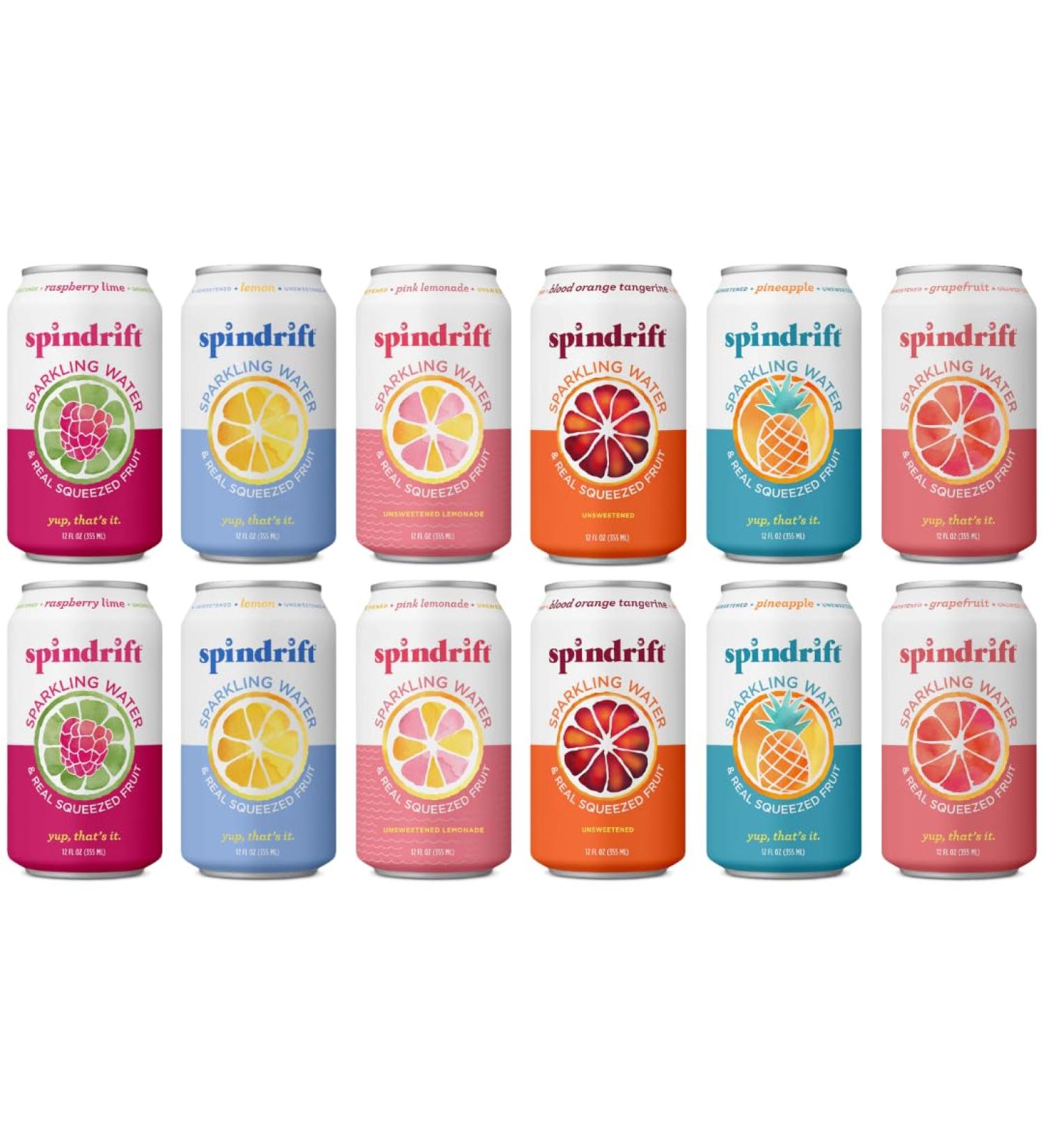 Buy Generic Spindrift Sparkling Flavored Water Variety Pack - Real Squeezed Fruit 12 Fl Oz Cans (12-Pack) - International Shipping Available - Buy Online on GoSupps.com
