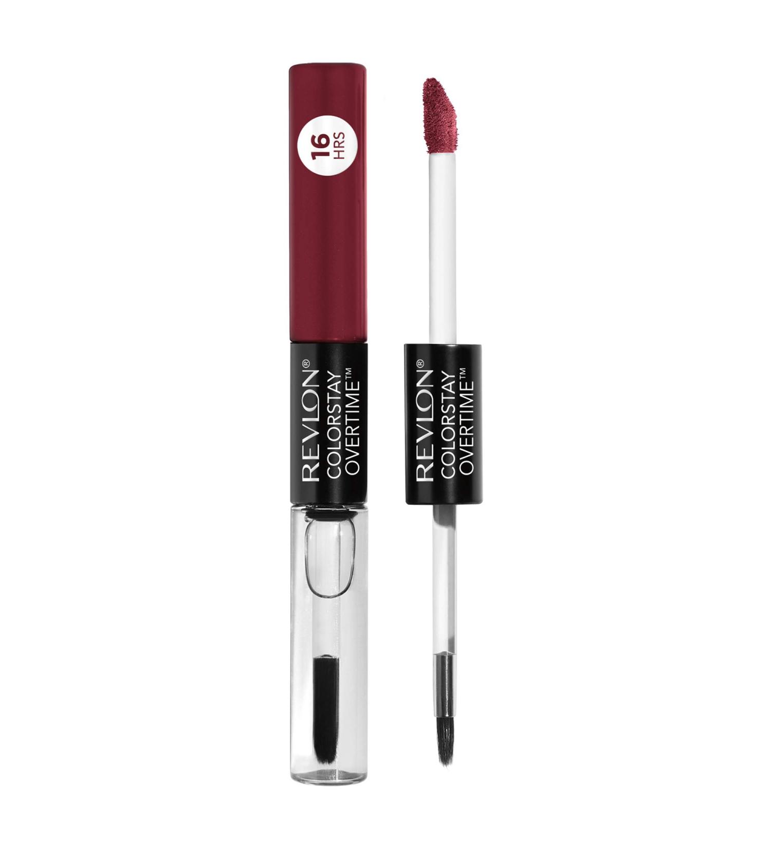 Revlon ColorStay Overtime Liquid Lip Color Stay Currant 280 - Long-Lasting Lipstick - Pack of 2 - Buy Online on GoSupps.com